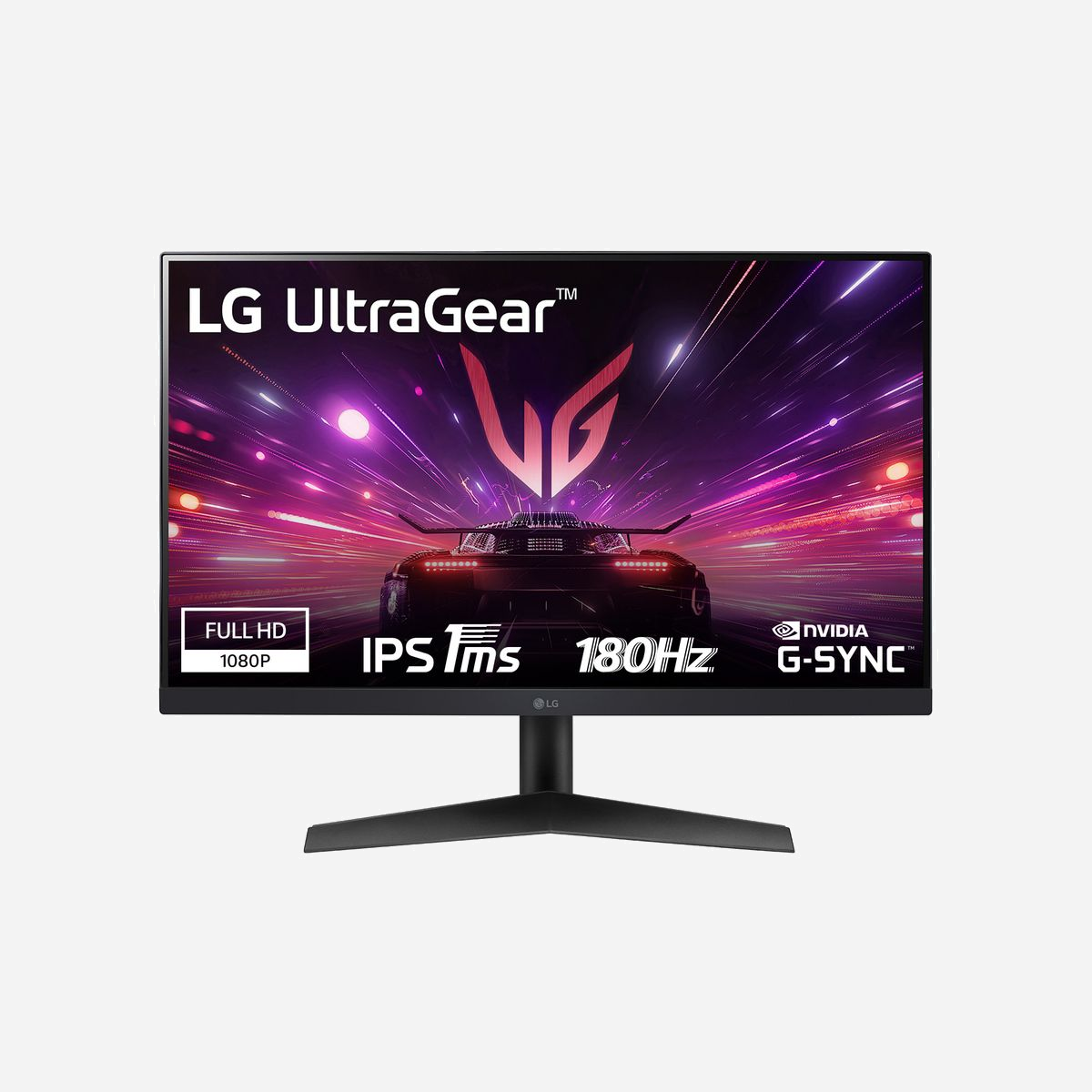 LG 24GS60F-B.AEU Moniteur LCD 24" Full HD (1920x1080) IPS 180Hz 1ms, HDR10, AMD FreeSync Premium, NVIDIA G-SYNC Compatible, DisplayPort/HDMI, Noir - LG 24GS60F. Taille de l'écran: 61 cm (24"), Résolution de l'écran: 1920 x 1080 pixels, Type HD: Full HD, Technologie d'affichage: LCD, Temps de réponse: 1 ms, Format d'image: 16:9, Angle de vision horizontal: 178°, Angle de vision vertical: 178°. Montage VESA. Couleur du produit: Noir