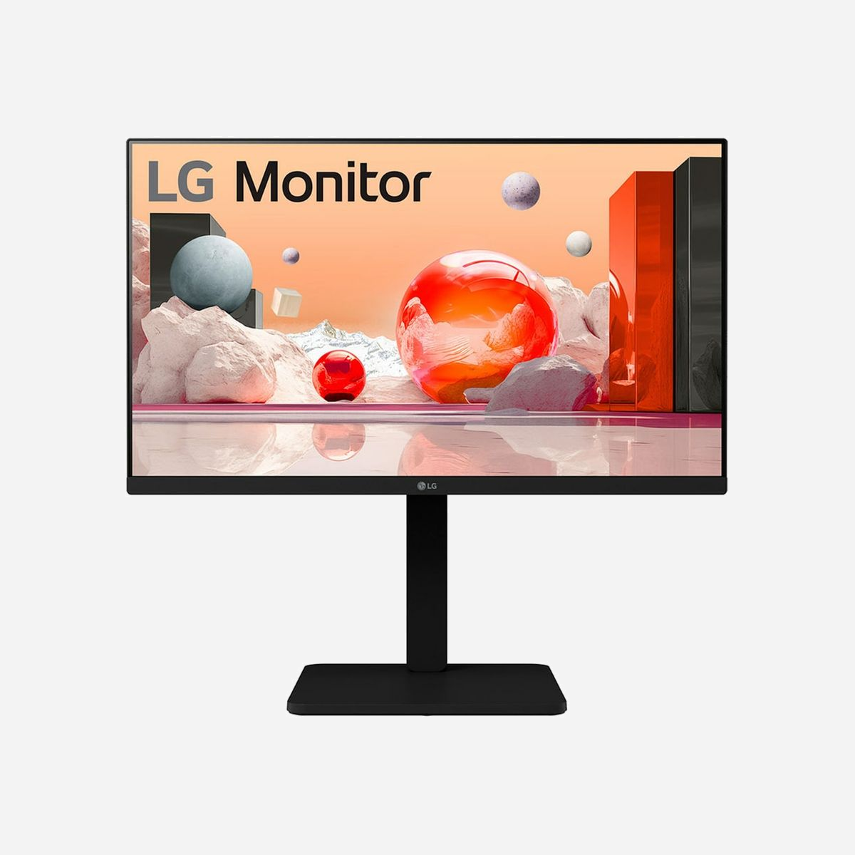 LG 24BA550-B Écran LCD 23.8" Full HD 1920x1080 IPS, 5ms, 100Hz, 250cd/m², HDMI/DisplayPort/USB, Haut-parleurs 4W, Noir, VESA 100x100 - LG 24BA550-B. Taille de l'écran: 60,5 cm (23.8"), Résolution de l'écran: 1920 x 1080 pixels, Type HD: Full HD, Technologie d'affichage: LCD, Temps de réponse: 5 ms, Format d'image: 16:9, Angle de vision horizontal: 178°, Angle de vision vertical: 178°. Haut-parleurs intégrés. Concentrateur USB intégré. Montage VESA, Réglage de la hauteur. Couleur du produit: Noir
