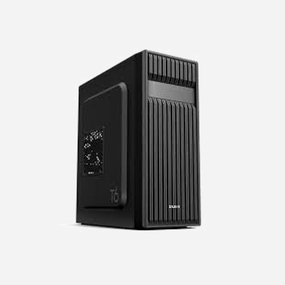 Zalman T6 Boîtier PC Midi Tower Noir, ATX/microATX/Mini-ITX, 2x3.5", 6x2.5", Vent arrière 120mm, USB 3.2 Gen 1, 200x377x430mm - Zalman T6. Format: Midi Tower, Type: PC, Couleur du produit: Noir. Prise en charge des diamètres des ventilateurs avants: 120 mm, Pris en charge des diamètres des ventilateurs latérals: 120 mm, Ventilateurs arrières installés: 1x 120 mm. Tailles de disques durs supportées: 2.5,3.5". Largeur: 200 mm, Profondeur: 377 mm, Hauteur: 430 mm