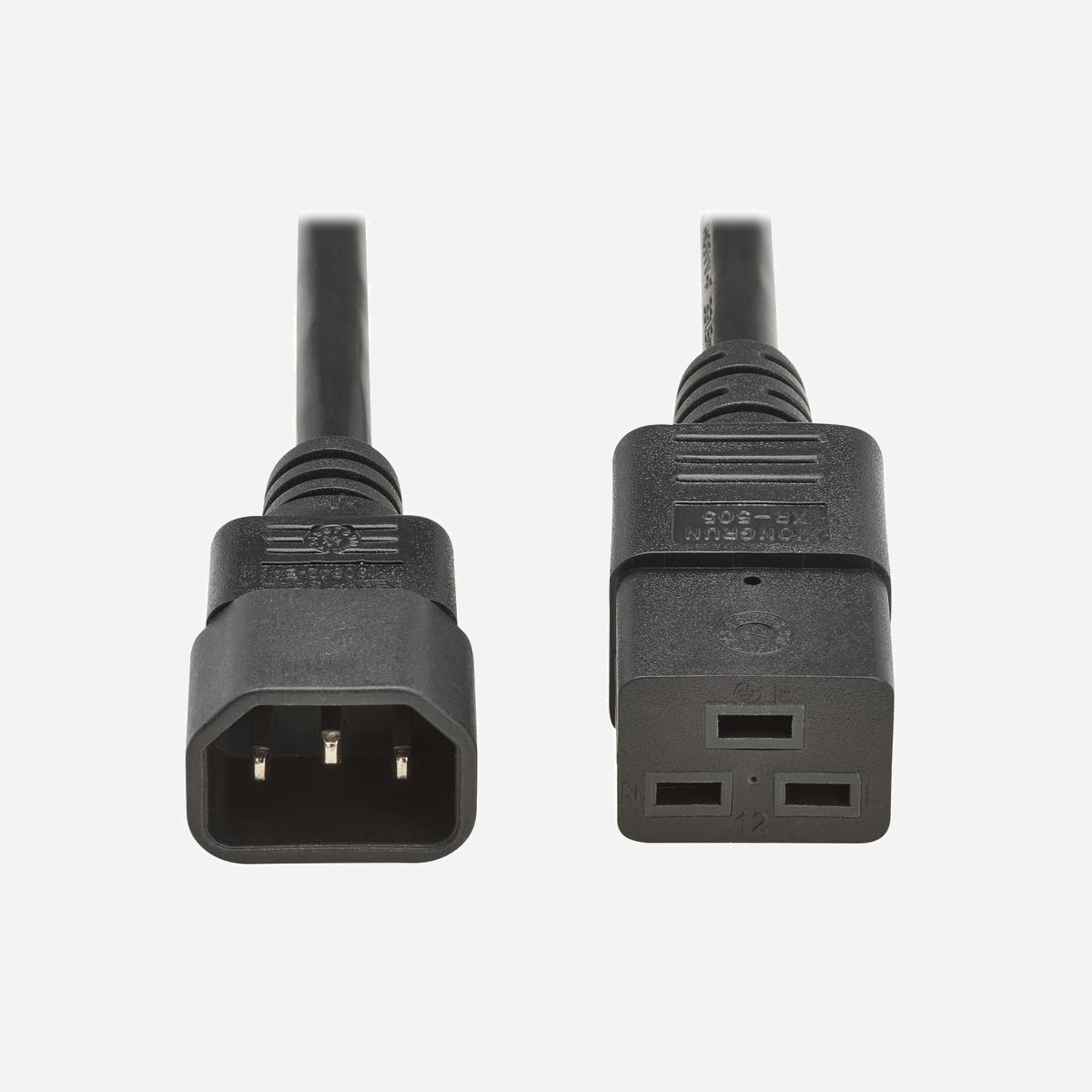 Câble d'alimentation Eaton P047-02M-EU 2m, IEC C14 mâle vers IEC C19 femelle, 10A 100-250V, H05VV-F 3x16AWG, PVC, -15°C à 70°C, certifié CE/REACH/RoHS/UKCA. - Eaton P047-02M-EU. Longueur de câble: 2 m, Connecteur 1: IEC C14, Connecteur 2: IEC C19, Type de câble: H05VV-F. Tension d'entrée: 100-250 V, Courant d'entrée: 10 A