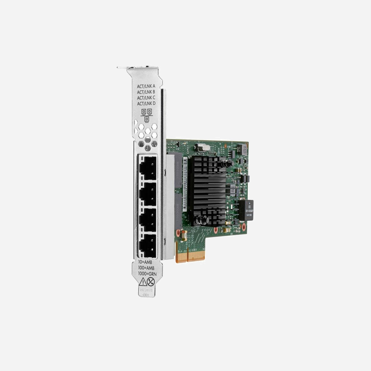 HPE Ethernet 1Gb 4-port BASE-T I350-T4 Adaptateur Serveur, PCI Express 2.0, 4x RJ-45, 1000 Mbit/s, Compatible ProLiant DL3x5 Gen10+ - Demandez-vous en permanence à votre datacenter d'offrir plus de sécurité et de fiabilité, au sein d'une solution abordable et évolutive pour votre bande passante de réseau ? Les adaptateurs Ethernet HPE Gen10 Plus constituent des solutions Ethernet 1Gb, 10Gb et 10/25Gb évolutives et compatibles avec les serveurs HPE Gen10 Plus pour les services cloud hybride, les données mobiles et les applications de lecture vidéo en continu. Votre serveur est le socle de votre datacenter, mais n'opère pas seul. Lorsqu'un maillon de la chaîne ralentit, toute la chaîne est affectée. Assurez la circulation des données et sur votre réseau avec un écosystème fluide de serveurs HPE, d'adaptateurs réseau, d'émetteurs-récepteurs, de câbles et de commutateurs.<br><br><b>Caractéristiques</b><br><br><b>Meilleures performances</b><br>- Les adaptateurs HPE Ethernet Gen10 Plus sont conçus pour plusieurs bandes passantes et diverses applications sensibles à la latence.<br>- Réduit l'utilisation du processeur en prenant en charge plusieurs délestages I/O, tels que RDMA et la tunnellisation.<br><br><b>Fiabilité et sécurité</b><br>- Les adaptateurs HPE Ethernet Gen10 Plus authentifient les mises à jour des cartes réseau attestant que le microprogramme signé est correct et fiable pour réduire l'installation de microprogrammes illicites.<br>- Protègent les applications, les données et l'infrastructure serveur grâce à l'authentification d'un microprogramme à signature numérique via une architecture de Racine de confiance.