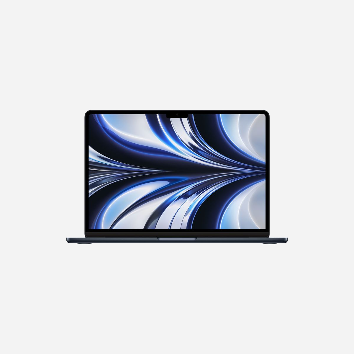 Apple MacBook Air M2 (2022) 13.6" 2560x1664 8Go RAM 256Go SSD Apple GPU Wi-Fi 6 Bluetooth 5.0 macOS Monterey Midnight - <b>MacBook Air</b><br><br><b>À ne pas prendre à la légère.</b><br><br><b>Boosté par la puce M2</b>