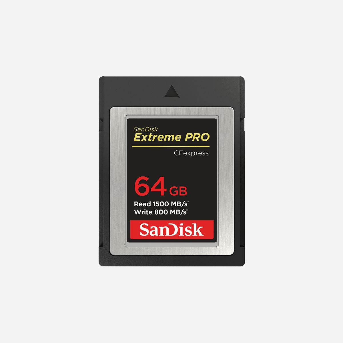 SanDisk Extreme Pro 64Go CFexpress Type B - Lecture 1500Mo/s, Ecriture 800Mo/s - 29.7x38.6x3.89mm - Pour Vidéo 4K RAW - SDCFE-064G-GN4NN - <b>Des vitesses exceptionnelles pour les vidéos 4K RAW</b><br>Lorsque vous filmez au plus près de l'action, la carte CFexpress® Type B permet à votre matériel de révéler son vrai potentiel. Avec des vitesses atteignant 1700 Mo/s en lecture et 1400 Mo/s en écriture,6 la latence est réduite lors de l'enregistrement haute vitesse et votre flux de production est bien plus efficace comparé aux autres cartes SanDisk actuellement disponibles. Cette carte permet l'enregistrement fluide de vidéos 4K RAW tout en offrant des performances dans la durée. Rétrocompatible avec certaines caméras XQD® équipées d'un micrologiciel (firmware) permettant l'utilisation du format CFexpress®, cette carte est vendue avec le logiciel de récupération RescuePRO® Deluxe et est accompagnée d’une garantie à vie sous conditions4 pour avoir l'esprit tranquille.<br><br><b>Des vitesses supérieures à celles des autres cartes</b><br>Grâce aux vitesses atteignant 1700 Mo/s en lecture et 1400 Mo/s en écriture, vous profitez d'un enregistrement continu et en haute vitesse, ainsi que d'un flux de production bien plus performant comparé aux autres cartes SanDisk actuellement disponibles6<br><br><b>Performances vidéo 4K fluides</b><br>Le format CFexpress® capture les vidéos en 4K RAW1de façon durable et en gardant une faible latence au cours de l'enregistrement.<br><br><b>Compatibilité XQD </b><br>Rétrocompatible avec certaines caméras XQD® équipées d'un firmware permettant l'utilisation du format CFexpress®, 2 la carte CFexpress Type B jette un pont entre les technologies actuelles et celles de demain.<br><br><b>Récupération facile des fichiers avec le logiciel RescuePRO Deluxe</b><br>La carte est fournie avec le logiciel de récupération de données RescuePRO® Deluxe disponible en téléchargement gratuit. Ce logiciel facilite la récupération des fichiers qui ont été effacés par inadvertance (téléchargement requis). <br><br><b>Garantie à vie sous conditions</b> <br>Profitez de la tranquillité d'esprit d'une garantie à vie sous conditions4 offerte par SanDisk, une marque leader de cartes d'imagerie performantes.