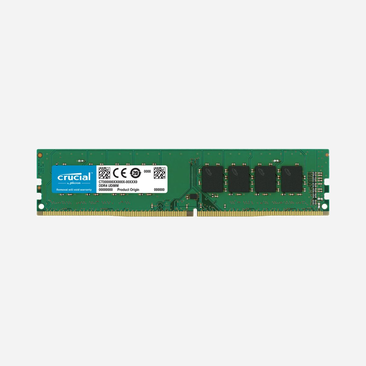 Crucial CT32G4DFD832A - Module Mémoire 32GB DDR4 3200MHz DIMM 288-pin, Unbuffered, CL22, 1.2V pour PC/Serveur - Simple Canal - Crucial CT32G4DFD832A. composant pour: PC/serveur, Mémoire interne: 32 Go, Disposition de la mémoire (modules x dimensions): 1 x 32 Go, Type de mémoire interne: DDR4, Fréquence de la mémoire: 3200 MHz, Support de mémoire: 288-pin DIMM, Latence CAS: 22