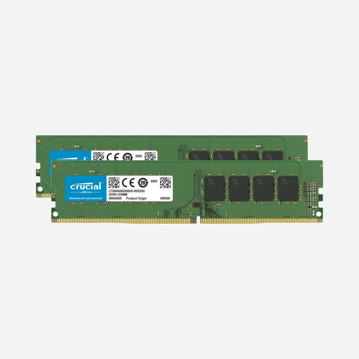 Crucial CT2K16G4DFRA32A : Mémoire DDR4 32 Go (2x16 Go) 3200 MHz, Unbuffered, Latence CAS 22, 1.2V, pour PC/Serveur - <b>Un moyen simple et rapide pour améliorer les performances de votre ordinateur de bureau</b><br>Il existe un bon moyen pour remédier à la lenteur d'un ordinateur : lui ajouter de la mémoire. Conçue pour améliorer la fluidité et la vitesse d’exécution de votre ordinateur, la mémoire pour ordinateurs de bureau Crucial® constitue le moyen le plus simple et le plus économique d’accroître les performances de votre système. Chargez les programmes plus rapidement. Améliorez la réactivité. Lancez vos applications les plus gourmandes sans aucun problème et optimisez les capacités multitâche de votre ordinateur de bureau.<br><br><b>Accélérez toutes les opérations de votre ordinateur</b><br>La mémoire est un composant de votre ordinateur qui permet un accès aux données à court terme. Les opérations momentanées de votre ordinateur reposant sur un accès aux données à court terme, telles que le chargement des applications, la navigation web ou l'édition d'une feuille de calcul, la vitesse et la quantité de mémoire de votre système jouent un rôle essentiel. Chargez des applications en quelques secondes en augmentant la vitesse de votre mémoire et en installant un ou plusieurs modules supplémentaires.<br><br><b>Multitâche en toute simplicité</b><br>Tout comme nous, vous utilisez probablement votre ordinateur pour effectuer plusieurs choses en même temps. Il vous arrive d’éditer un document tout en regardant des photos et en surfant sur internet. Ces opérations simultanées conduisent naturellement à un problème de performances : toutes les applications que vous ouvrez ont besoin de mémoire et se partagent une quantité limitée de celle-ci. Remédiez à ce problème en installant des modules haute densité dans chaque emplacement de mémoire pour effectuer simultanément de multiples tâches en toute fluidité. <br><br><b>Installation facile : aucune compétence informatique requise</b><br>À l’aide d'un simple tournevis et de votre manuel d'utilisation, vous pouvez installer de la mémoire en quelques minutes. Aucune compétence informatique n'est requise. Il vous suffit de regarder l’une de nos vidéos d'installation de trois minutes et nous vous guiderons à chaque étape de la procédure. Ne faites pas appel à un dépanneur informatique pour une opération que vous pouvez réaliser en quelques minutes !<br><br><b>Tirez le meilleur profit de votre système</b><br>Pour seulement une fraction du prix d’un nouvel ordinateur, une mise à niveau de mémoire représente l'un des moyens les plus économiques pour améliorer les performances de votre système. Demandez-en davantage à votre ordinateur de bureau en lui offrant les ressources dont il a besoin pour être performant.<br><br><b>La qualité Micron® pour un niveau de fiabilité supérieur.</b><br>La mémoire pour ordinateurs de bureau Crucial, une marque de Micron, l'un des plus grands fabricants de mémoires au monde, est la référence en matière de fiabilité des performances. De la technologie SDRAM initiale jusqu'à la DDR4, nous concevons depuis 40 ans des technologies de mémoire qui équipent les ordinateurs du monde entier. En choisissant la mémoire Crucial, vous optez pour une mémoire couverte par une garantie limitée à vie et conçue pour les meilleurs systèmes au monde.1 Ne vous contentez pas de moins.