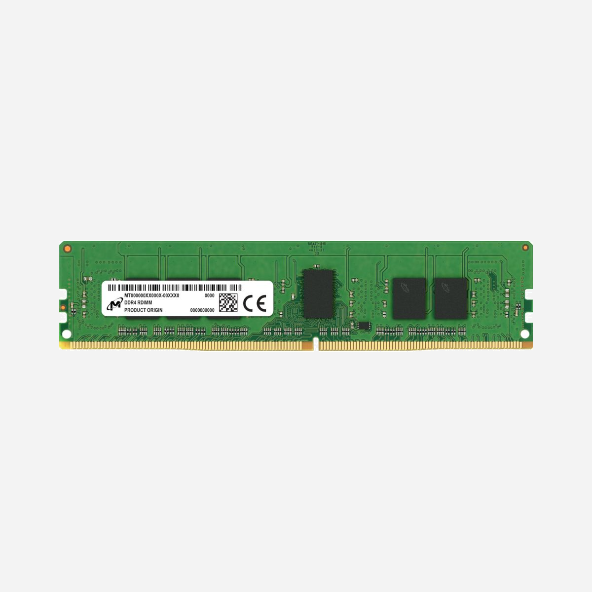 Micron Module Mémoire ECC DDR4 8 Go 3200 MHz 288-pin DIMM 1.2V CL22 Registered (buffered) PC/Serveur - MTA9ASF1G72PZ-3G2R - Micron MTA9ASF1G72PZ-3G2R. composant pour: PC/serveur, Mémoire interne: 8 Go, Disposition de la mémoire (modules x dimensions): 1 x 8 Go, Type de mémoire interne: DDR4, Fréquence de la mémoire: 3200 MHz, Support de mémoire: 288-pin DIMM, Latence CAS: 22, ECC