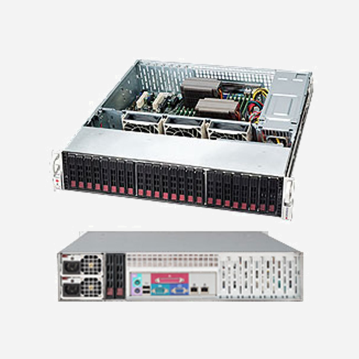 Serveur Rackable Supermicro CSE-216BAC-R920LPB Châssis Serveur 2U Rackable | Hello Edge