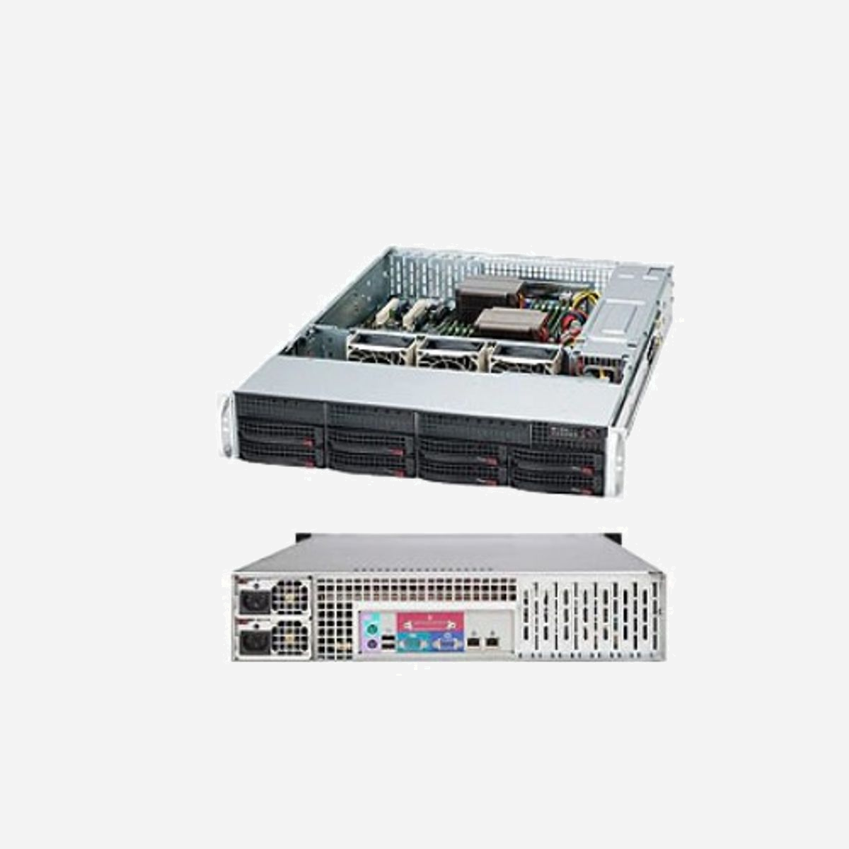 Supermicro CSE-825TQC-R802LPB Châssis Serveur 2U Noir, 8 baies 3.5", Alimentation 800W, Supporte Cartes Mères ATX/EATX, Dimensions 473x647x89mm - Supermicro 825TQC-R802LPB. Format: Support, Type: Serveur, Couleur du produit: Noir. Alimentation d'énergie: 800 W. Tailles de disques durs supportées: 3.5". Largeur: 473 mm, Profondeur: 647 mm, Hauteur: 89 mm. Largeur du colis: 678 mm, Profondeur du colis: 876 mm, Hauteur du colis: 290 mm