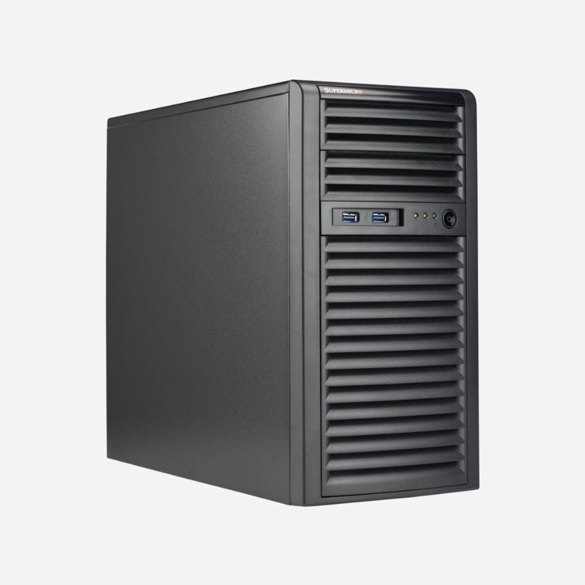 Supermicro SuperChassis 732I-R600B Midi Tower Serveur Noir, Alimentation 600W, ATX/EATX/micro ATX, Baies 1x3.5" 2x5.25" 4x3.5" Internes, Ventilateurs 120mm - Supermicro SuperChassis 732I-R600B. Format: Midi Tower, Type: Serveur, Couleur du produit: Noir. Alimentation d'énergie: 600 W, Emplacement d'alimentation: Arrière. Prise en charge des diamètres des ventilateurs avants: 120 mm, Pris en charge des diamètres des ventilateurs arrières: 120 mm. Tailles de disques durs supportées: 2.5,3.5". Largeur: 193 mm, Profondeur: 525 mm, Hauteur: 424 mm