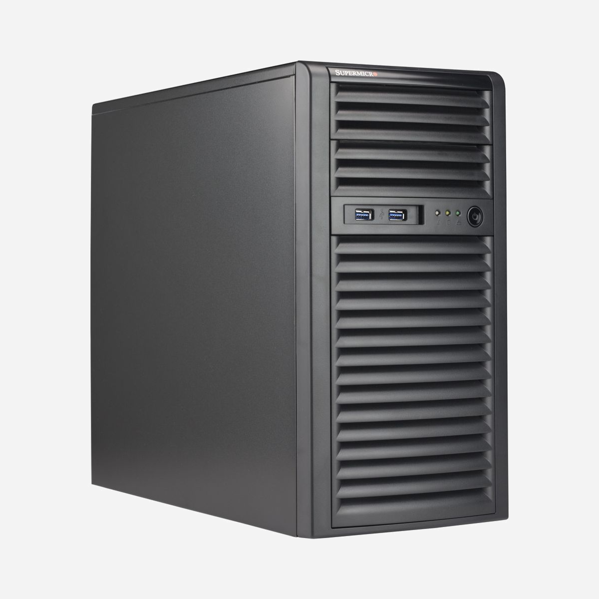 Supermicro CSE-731I-404B Mini Tower Serveur Noir, microATX, Alimentation 400W 80+ Gold, 4x 3.5", 2x 5.25", 1x 90mm, USB 3.2 Gen 1 - Supermicro CSE-731I-404B. Format: Mini Tower, Type: Serveur, Couleur du produit: Noir. Alimentation d'énergie: 400 W. Ventilateurs arrières installés: 1x 90 mm, Pris en charge des diamètres des ventilateurs arrières: 90 mm. Tailles de disques durs supportées: 3.5,5.25". Largeur: 184 mm, Profondeur: 425 mm, Hauteur: 362 mm