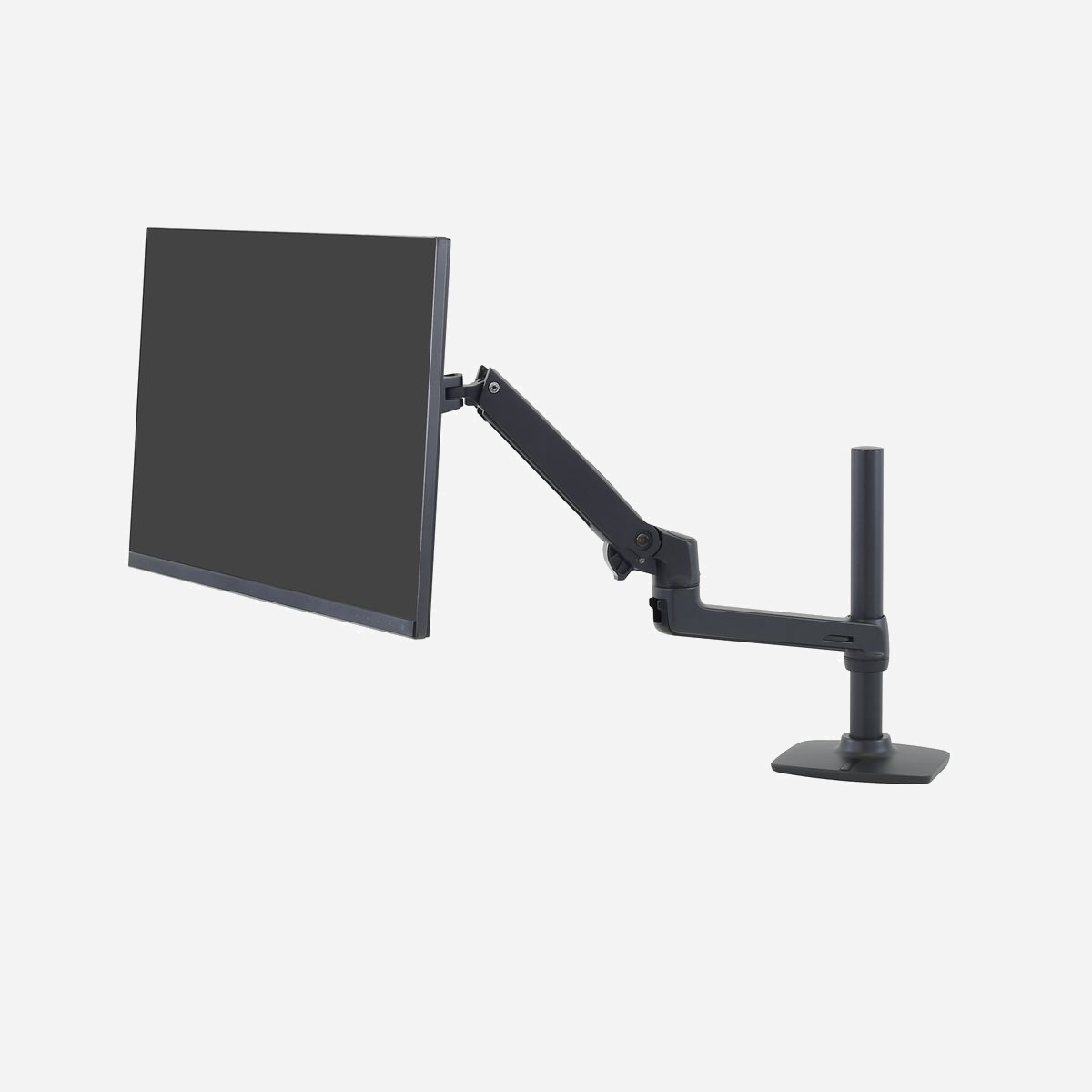 Ergotron LX Series 45-537-224 Bras Support Écran LCD Bureau Poteau Long 34" (86.4 cm) Noir - Montage Bureau 75x75/100x100mm - Inclinaison 75° - Trouvez la meilleure vue, économisez de l’espace de bureau et découvrez votre côté productif, grâce au bras LX d’écran de bureau, poteau long. Avec sa hauteur plus élevée, le poteau offre une plus grande portée au-dessus de votre surface de travail et une visibilité accrue. Placez votre écran là où vous en avez besoin pour chaque projet, puis récupérez un espace riche en possibilités en repliant le bras et en le poussant sur le côté lors d’une pause bien méritée des écrans.