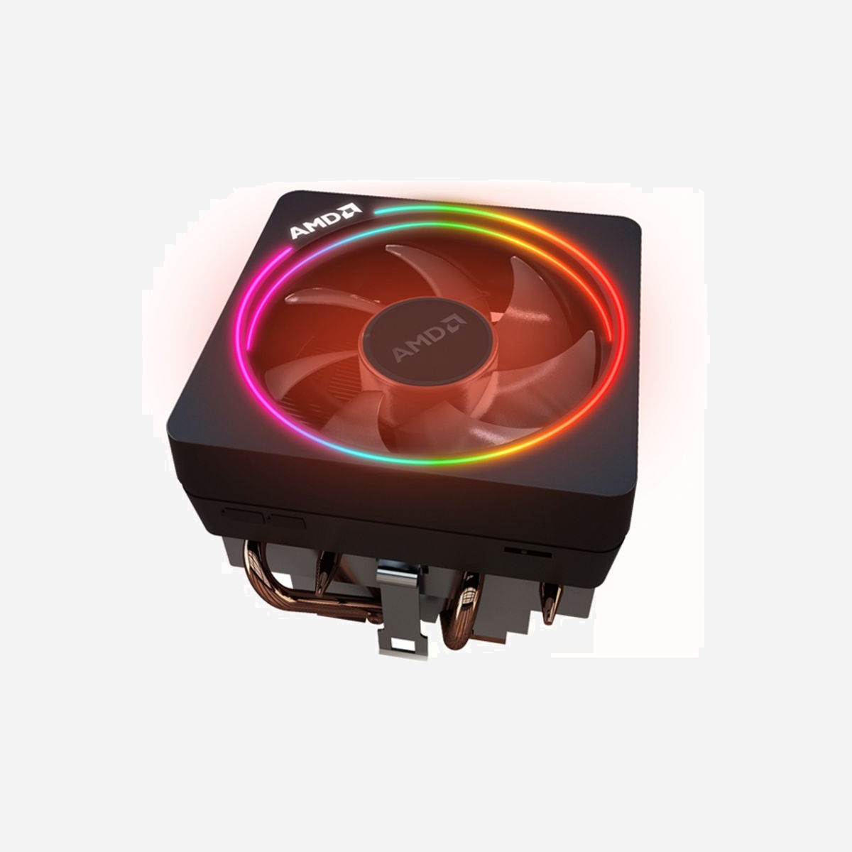 AMD Wraith Prism Refroidisseur d'air Noir pour Processeur Socket AM3+/AM4/FM2+ avec LED Bleu/Vert/Rouge - Référence 199-999888 - Le refroidisseur AMD Wraith Prism combine performance thermique et design optimisé pour les configurations gaming et stations de travail exigeantes. Conçu spécifiquement pour les sockets AM4, AM3+ et FM2+, il s’intègre naturellement aux plateformes AMD Ryzen, offrant une compatibilité immédiate sans adaptation complexe. Sa technologie de dissipation par air haute efficacité maintient des températures stables même sous charge intensive (rendering 3D, streaming, calculs scientifiques), prolongeant la durée de vie du processeur. Le ventilateur à LED RGB personnalisable (bleu, vert, rouge) permet une intégration esthétique dans les builds orientés gaming ou créatifs, tout en restant discret en environnement professionnel grâce à son éclairage désactivable. L’avantage clé réside dans son équilibre entre silence et refroidissement : le profil acoustique optimisé réduit les nuisances sonores par rapport aux solutions d’entrée de gamme, sans sacrifier les performances. Idéal pour les utilisateurs cherchant à éviter les systèmes de watercooling (maintenance, risques de fuite) tout en bénéficiant d’une marge thermique confortable pour l’overclocking modéré. Son installation plug-and-play (fixation pré-montée pour AM4) et son poids maîtrisé (1,2 kg) en font une solution pragmatique pour les assembleurs et les services IT gérant des parcs machines. La robustesse du radiateur en aluminium anodisé et la durée de vie prolongée du ventilateur (roulements à longue durée) limitent les coûts de maintenance sur le long terme. Compatibilité vérifiée avec les boîtiers ATX standards et les configurations multi-GPU, le Wraith Prism s’adresse aussi bien aux intégrateurs système qu’aux utilisateurs finaux souhaitant une solution fiable, sans compromis sur la compatibilité logicielle (contrôle RGB via AMD Ryzen Master ou utilitaires tiers comme OpenRGB).