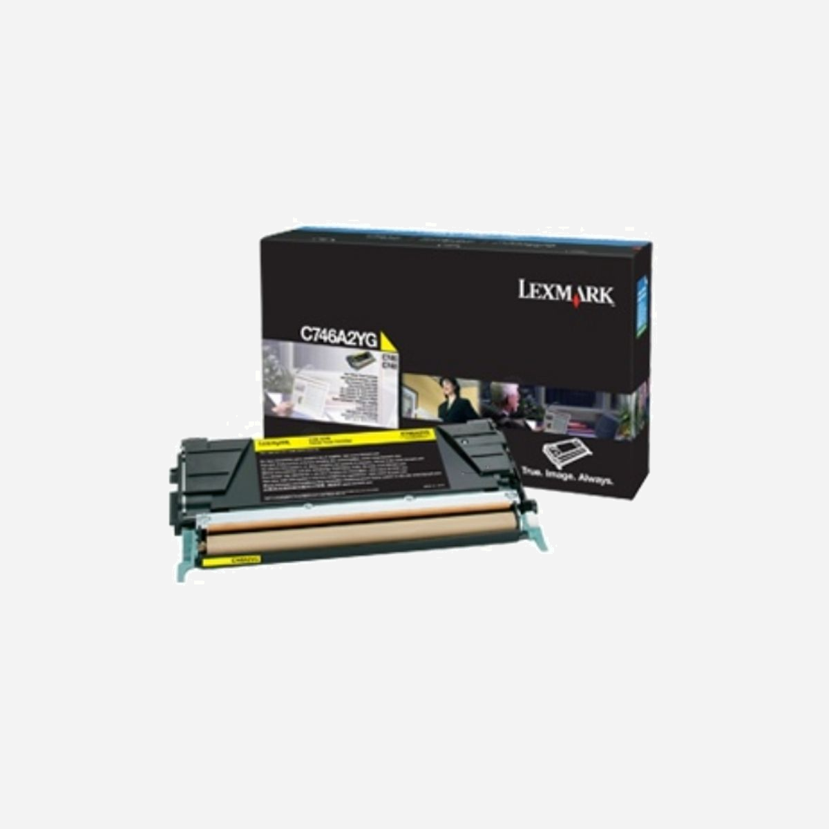 Cartouche Toner Jaune Original Lexmark C746A3YG - Rendement 7000 pages - Compatible C 746 DN/DTN/N/748 DE/DTE/E - Impression Laser - Conditionnement unitaire - Lexmark C746A3YG. Rendement par page de toner de couleur: 7000 pages, Couleurs d'impression: Jaune, Quantité: 1 pièce(s)