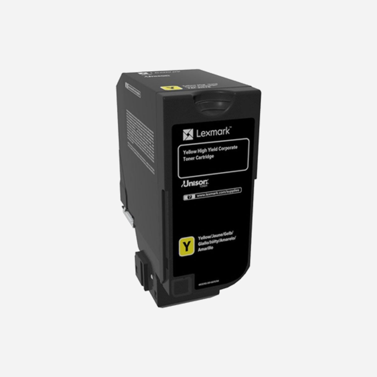 Lexmark 74C2HYE Cartouche Toner Jaune Original Haute Capacité (XL) 12000 Pages, Laser, pour CS725 - Lexmark 74C2HYE. Couleurs d'impression: Jaune, Quantité: 1 pièce(s)