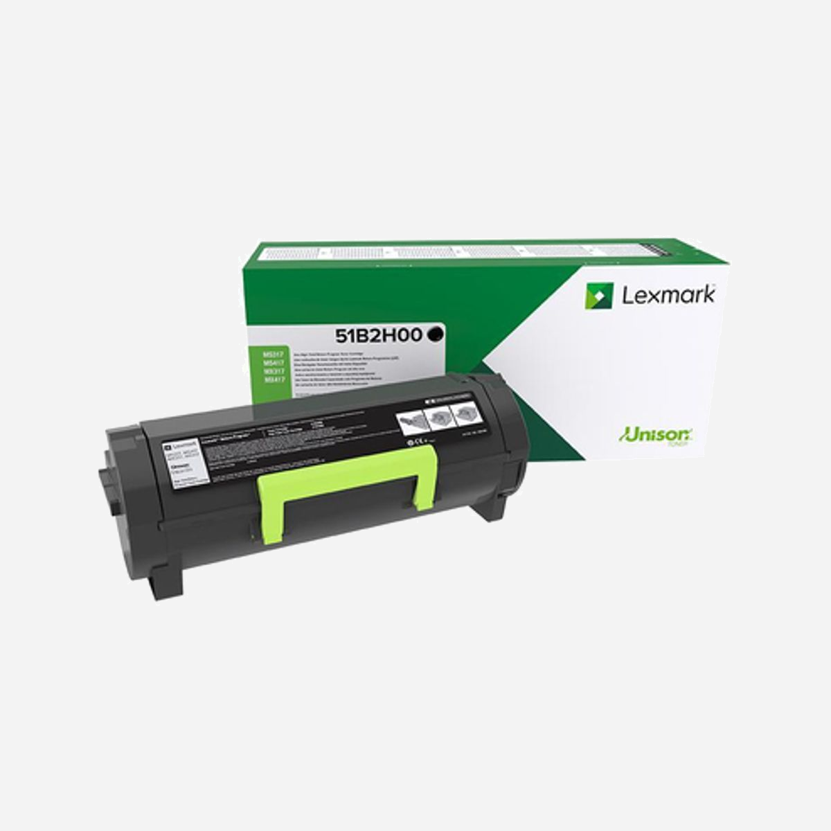 Lexmark 51B2H00 Cartouche Toner Noir Original - 8500 pages - MS417, MX417 - Technologie Laser - Fabriqué en Chine, Mexique, Europe - Lexmark 51B2H00. Couleurs d'impression: Noir, Quantité: 1 pièce(s)