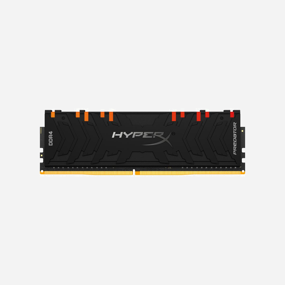HyperX Predator DDR4 8Go 4000MHz RGB DIMM 288-pin - HX440C19PB3A/8 - 1.35V, CL19, Radiateur, XMP 2.0, PC/Serveur, 1x8Go - Prenez votre proie en chasse, avec toute la puissance esthétique RGB.<br><br>La mémoire HyperX Predator DDR4 RGB ultrarapide est la mise à niveau parfaite pour le gamer qui recherche des performances de pointe et une esthétique RGB éclatante pour son système à processeur AMD ou Intel. La technologie HyperX de synchronisation par infrarouge brevetée supporte les effets lumineux RGB dynamique harmonieux et synchronisés sans nécessiter de câbles supplémentaires. Augmentez votre taux d'images, vos diffusions et créer des clips avec la plus grande facilité grâce à des fréquences allant jusqu'à 4 600MHz* avec des latences CL15-CL19 plus basses. Le dissipateur thermique noir élégant et agressif, et le circuit imprimé noir assorti, repoussent les limites thermiques et met la peur dans le cœur des adversaires. Cette mémoire est disponible en modules simples de 8Go–32Go et en kits de 2, 4 et 8 avec des capacités de 16Go–256Go. Predator DDR4 RGB est certifié Intel XMP avec des profils optimisés pour les chipsets Intel les plus récents. Il suffit de sélectionner le profil mis au point à la main dans le BIOS pour être prêt. 100% testée à toutes les fréquences, bénéficiant d'une garantie à vie, soutenue par 30 années de savoir-faire, le Predator DDR4 RGB fiable apporte des performances extrêmes, une esthétique stupéfiante et une tranquillité d'esprit totale.<br><br>* Les spécifications des modules d'overclocking extrême indiquées sur cette page peuvent dépasser les capacités de votre équipement. La sélection de tous les composants du système (ex. unité centrale, carte mère, unité d'alimentation) doit donc être rigoureuse pour que ces modules fonctionnent conformément à leur conception. <br><br>Ces kits sont intégralement testés et vérifiés en usine pour fonctionner aux débits indiqués. Par mesure de précaution, nous incluons un deuxième profil XMP à une vitesse d'horloge inférieure. Vous pourrez ainsi bénéficier d'excellentes performances même si votre système ne peut pas accepter le profil XMP de vitesse maximale fourni.<br><br>Seules certaines cartes mères peuvent atteindre des vitesses DDR4-4000 ou plus. Vérifiez la prise en charge des débits élevés de Predator dans la Liste des fabricants de cartes mères qualifiés (QVL) sur le site web du fabricant et/ou la liste de certification Intel XMP. Un système de refroidissement de niveau supérieur (processeur et boîtier) est nécessaire pour garantir la stabilité de la mémoire à haute vitesse. Les processeurs Intel X ou K sont recommandés.
