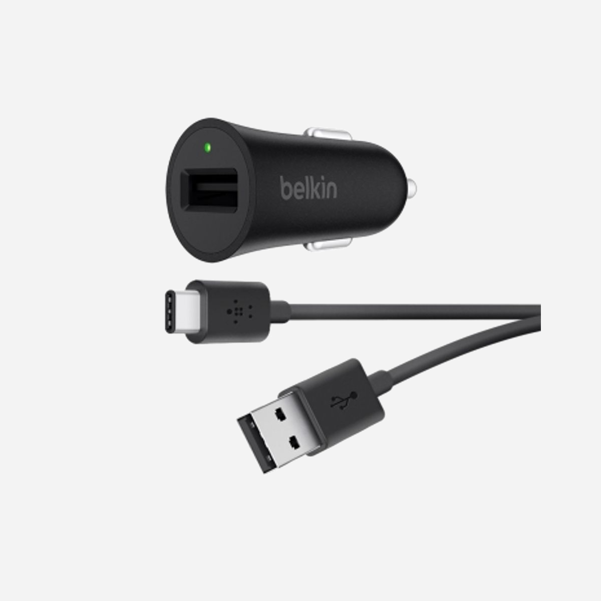 Belkin Chargeur Auto Allume-cigare Noir F7U032BT04-BLK pour Téléphone, Smartphone, Tablette - USB - 22.9mm x 52mm x 22.9mm - Compatible Galaxy S8, HTC 10, LG G6, etc. - Belkin BOOST↑UP. Type de chargeur: Auto, Type de source d'alimentation: Allume-cigare, Compatibilité de chargeur: Téléphone portable, Smartphone, Tablette. Couleur du produit: Noir