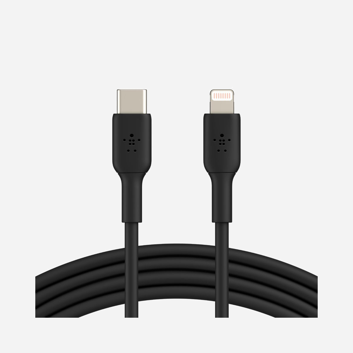 Belkin CAA003BT1MBK : Câble 1m Lightning vers USB-C Noir, Connecteurs Mâle Droit, Certification MFi, Quantité 1 - Belkin CAA003BT1MBK. Longueur de câble: 1 m, Connecteur 1: Lightning, Connecteur 2: USB C. Certification: MFi. Quantité: 1 pièce(s)