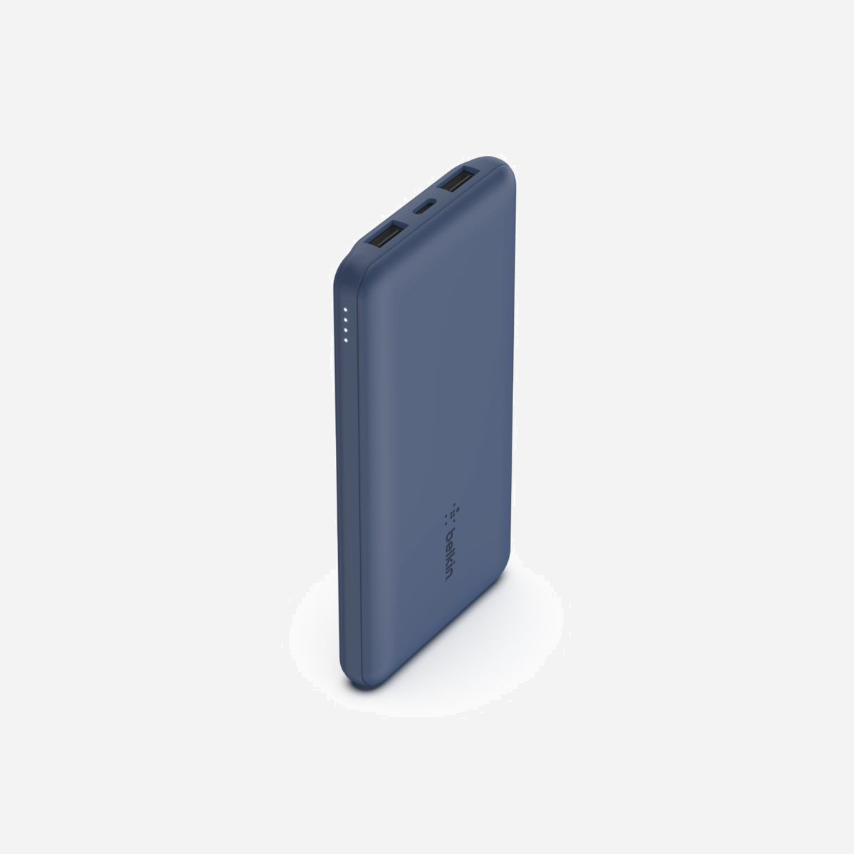 Belkin BPB011BTBL Batterie Externe 10000mAh Bleu, 2x USB-A + 1x USB-C, 15W, Recharge USB, Compatible Smartphones/Tablettes/Casques - Belkin BOOST↑CHARGE. Capacité de la batterie: 10000 mAh. Ports de sortie USB de type A: 2, Quantité de ports USB de type C: 1. Puissance de sortie totale: 15 W. Couleur du produit: Bleu