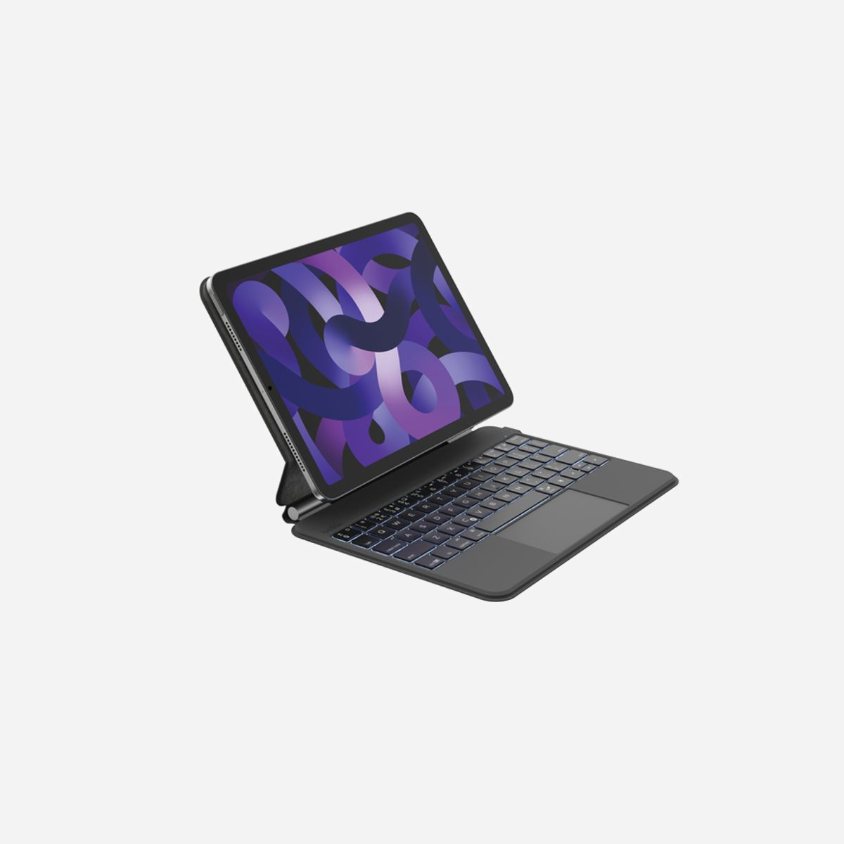 Belkin BBZ002FR-V1 Clavier Bluetooth Noir avec Étui pour iPad Pro 11" (3ème Gén.) et 10.5" - Pavé Tactile, Rétroéclairage, Batterie 600mAh - Pour optimiser votre productivité, transformez votre iPad en un véritable ordinateur portable. Notre étui-clavier Bluetooth se connecte à votre iPad pour vous offrir une solution 2-en-1 composée d'un clavier et d'un étui de protection. Le revêtement extérieur en similicuir de l'étui-clavier protège votre tablette tandis que le revêtement intérieur protège l'écran de votre appareil des rayures. <br>