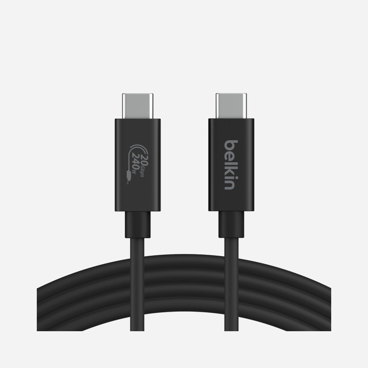 Belkin INZ004BT2MBK Câble USB4 Gen 2x2 USB-C Mâle/Mâle 2m Noir 20 Gbit/s 240W avec Thunderbolt - Support Résolution 4K/60Hz - Belkin INZ004BT2MBK. Longueur de câble: 2 m. Connecteur 1: USB C, Connecteur 2: USB C, Version USB: USB4 Gen 2x2, Taux de transfert de données maximal: 20 Gbit/s, Couleur du produit: Noir