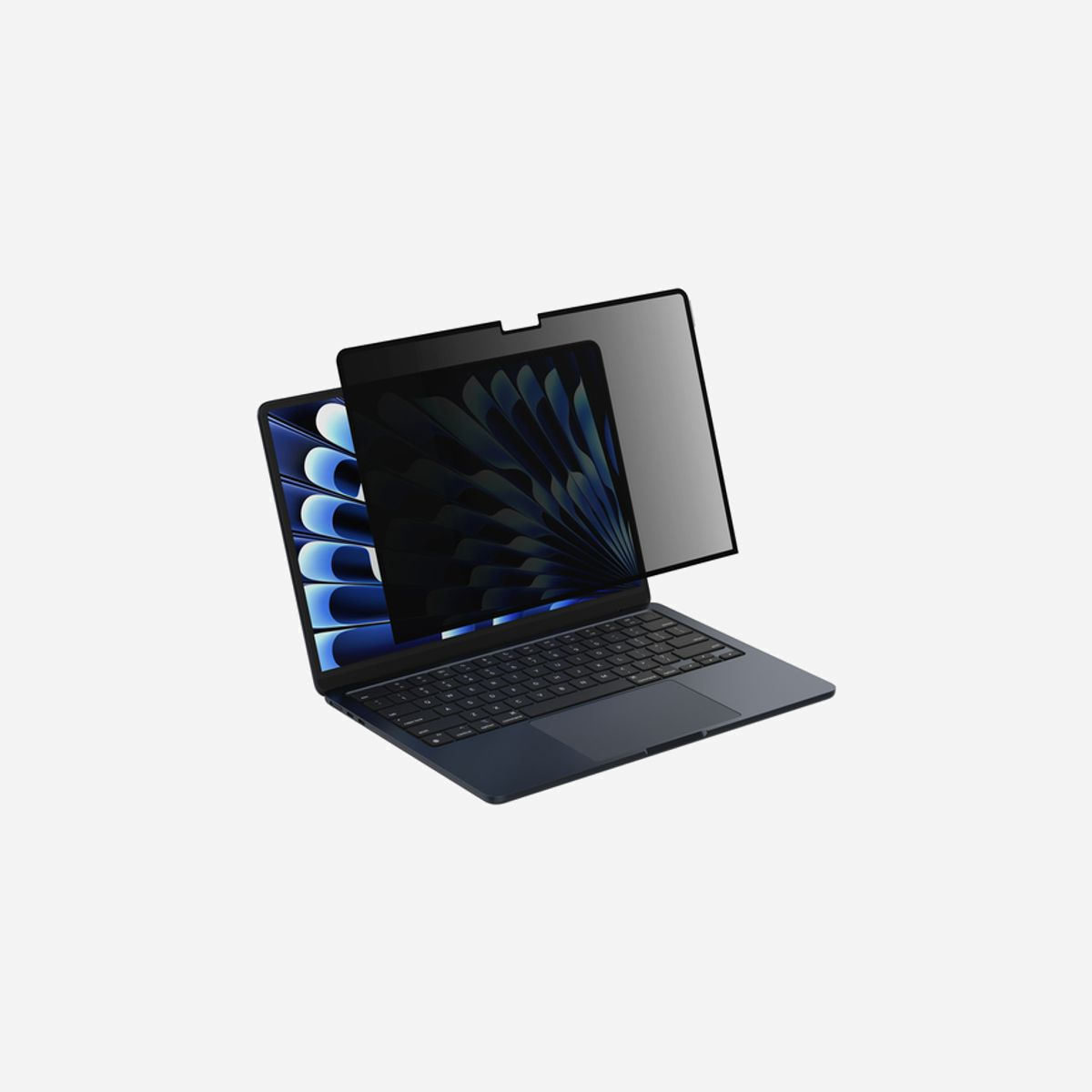 Belkin ScreenForce Filtre de confidentialité 13.6" (34.5cm) avec cadre noir, angle de vue 30°, anti-reflet, silicone, pour MacBook Air 13 M3/M2, OVA151ZZ - Belkin ScreenForce. Taille maximale de l’écran: 34,5 cm (13.6"), Convient pour: Ordinateur portable, Type: Filtre de confidentialité d’écran avec cadre. Limites de l’angle de vue: 30°
