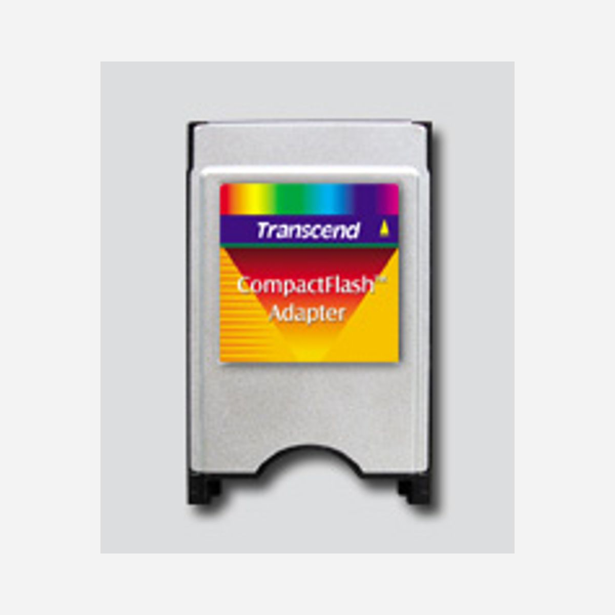 Transcend Adaptateur CompactFlash vers PCMCIA Type II/III, CF Type I, Argent, Dimensions 54x85.6x5mm, Windows/macOS/Linux, TS0MCF2PC - Convertissez votre carte CompactFlash en un format de carte standard PCMCIA.