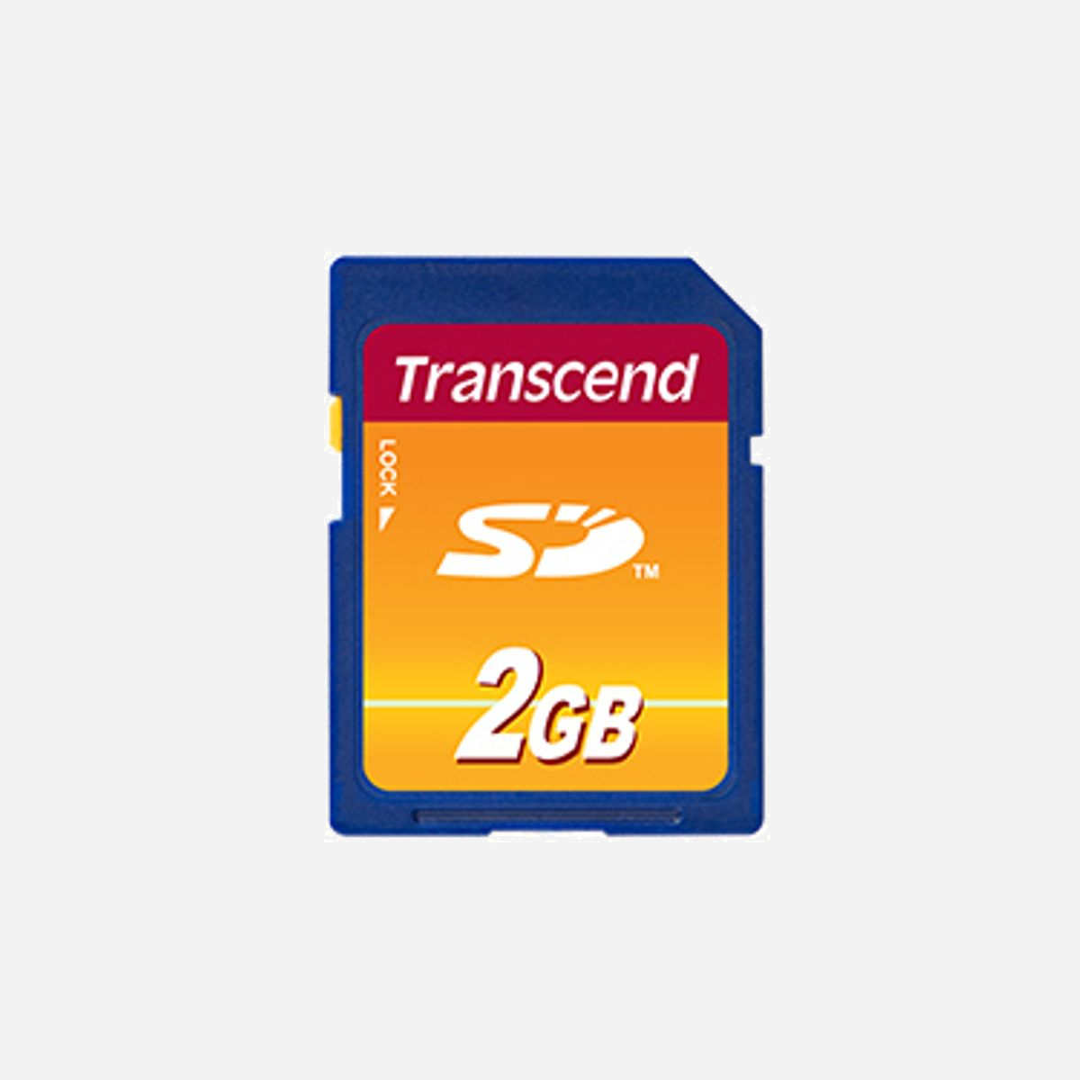 Transcend Carte Flash SD 2GB MLC - Lecture 20MB/s, Écriture 13MB/s - Tension 2.7-3.6V, Température Opération -25°C à 85°C - TS2GSDC - - Type: SD<br>- Capacité: 2 GB<br>- Class: 4 <br>- Vitesse maximale de lecture: 10 MB/s <br>- Tension: 2.7V/3.6V <br>- Dim.: 24x32x2.1 mm Transcend Secure Digital Cards