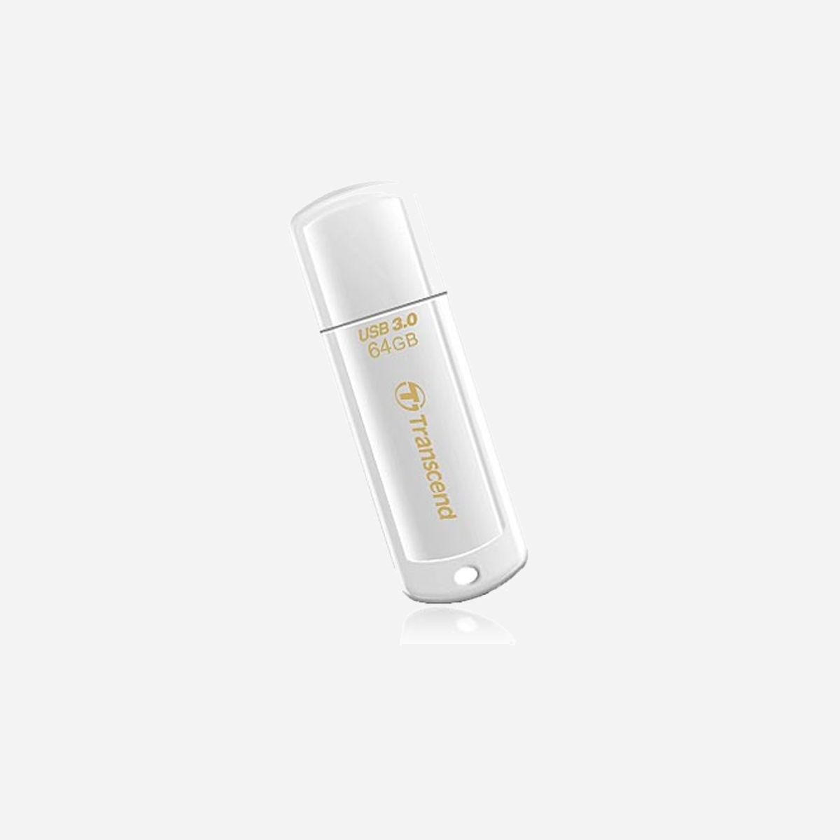 Transcend JetFlash 730 64GB USB 3.2 Gen 1 (3.1 Gen 1) Type-A Blanc : 64 Go, Compatible Windows/macOS/Linux, Dimensions 61.5x18.6x8.7mm - Transcend JetFlash 730 64GB USB 3.0. Capacité: 64 Go, Interface de l'appareil: USB Type-A, Version USB: 3.2 Gen 1 (3.1 Gen 1). Format: Casquette. Poids: 8,5 g. Couleur du produit: Blanc