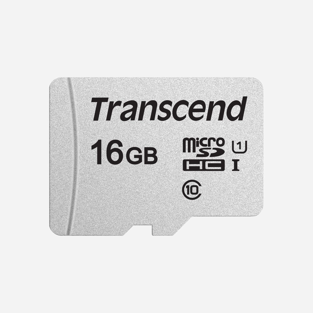 Transcend MicroSDHC 16GB Classe 10 UHS-I (U1) NAND - Lecture 95MB/s, Écriture 10MB/s - Résistante aux chocs, température, rayons X et étanche - <b>microSDXC/SDHC 300S</b><br>Vous voulez économiser de l'espace sur votre appareil mobile en exécutant des applications à partir d'une carte mémoire? Les cartes microSDXC/SDHC 300S de Transcend sont le bon choix! Conforme à la dernière classe de vitesse, ces cartes sont dotées d'une excellente vitesse de lecture/écriture aléatoire, parfaite pour récupérer de petits morceaux de données à partir d'emplacements aléatoires et accélérer le temps de lancement de vos applications.<br><br><b>Le bon choix pour le stockage d'applications mobiles</b><br>Il est courant pour les utilisateurs d'installer et d'exécuter des applications mobiles à partir de cartes microSD afin de libérer de la mémoire de l'appareil. La performance de lecture/écriture aléatoire est donc cruciale. Les cartes mémoire microSDXC/SDHC 300S de Transcend sont idéales pour le stockage d'applications mobiles.<br><br><b>Présentation de la classe de performance des applications</b><br>La classe de performance des applications a été introduite pour répondre aux nouvelles attentes des utilisateurs. Les cartes mémoire microSDXC/SDHC 300S de Transcend répondent aux nouvelles normes A1, offrant une lecture aléatoire minimale de 1,500 IOPS et une écriture aléatoire de 500 IOPS et des vitesses séquentielles soutenues d'au moins 10MB/sec.<br>La conformité A1 ne s'applique qu'aux cartes d'une capacité de 128GB.<br><br><b>Profitez de nouvelles possibilités de transfert</b><br>Les cartes mémoires microSDXC/SDHC 300S de Transcend répondent aux normes UHS Speed Class 3 (U3) et UHS Video Speed Class 30 (V30) pour les enregistrements vidéo 4K Ultra HD, avec des vitesses de lecture/écriture jusqu'à 95MB/s et 45MB/s respectivement.<br>La conformité U3 et V30 ne s'applique qu'aux cartes d'une capacité de 128GB.<br><br><b>Stockez autant que vous le souhaitez.</b><br>Outre une excellente performance de lecture/écriture aléatoire, les cartes mémoire microSDXC/SDHC 300S de Transcend offrent une capacité de stockage jusqu'à 64GB, ce qui vous permet de garder plus de fichiers numériques et d'applications à portée de main!<br><br><b>Conçues pour les extrêmes</b><br>Étanchéité : répond aux normes JIS IPX7 pour résister à une immersion dans 1 mètre d'eau pendant 30 minutes.<br>Résiste aux températures extrêmes de -25°C à 85°C.<br>Résistance à l'électricité statique : conformité avec les normes CEM IEC61000-4-2 et résistance à l'électricité statique.<br>Résistance aux rayons X : ces cartes sont conformes à la norme ISO7816-1 et sont immunisées contre les rayons X dans les aéroports.<br>Résistance aux chocs : offre une excellente résistance aux chocs, aux vibrations, à la flexion et à la torsion.