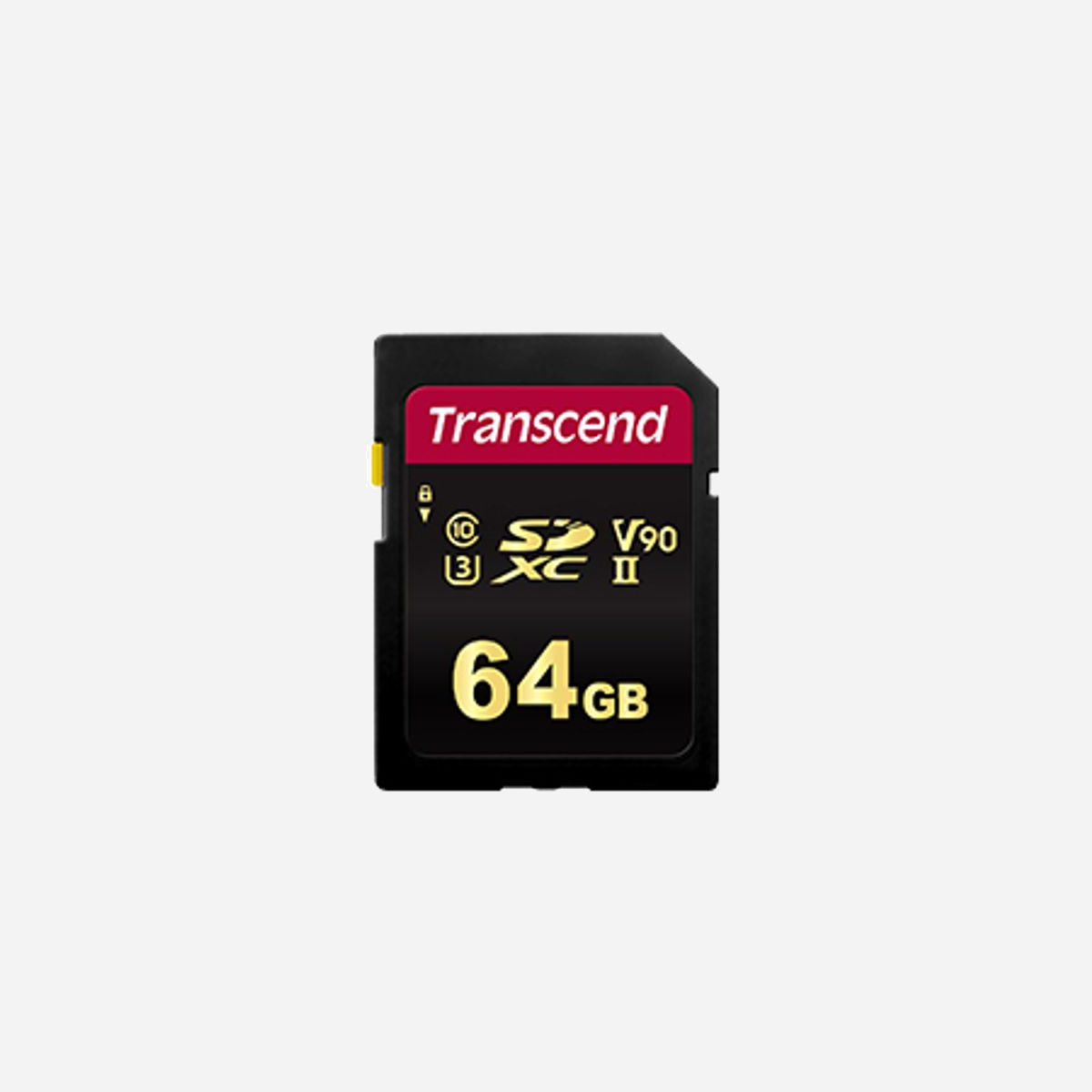 Transcend TS64GSDC700S Carte SDXC 64GB UHS-II U3 V90 Classe 10, Lecture 285MB/s, Ecriture 180MB/s, Mémoire NAND, Résistante aux chocs et températures - Les cartes mémoire SDXC/SDHC 700S de Transcend offrent les performances et la capacité nécessaires pour exploiter toute la puissance de vos appareils photo et caméscopes DSLR conformes à la norme UHS-II. Avec des vitesses de transfert incroyables, les cartes permettent aux photographes et vidéastes professionnels d'extérieur de capturer des images RAW impeccables et d'enregistrer des vidéos 4K de très haute qualité. <br><br><b>Le choix des professionnels</b><br>Les cartes mémoire SDXC/SDHC 700S de Transcend sont fabriquées avec une mémoire flash MLC NAND de premier plan, ce qui les rend durables et fiables. Les cartes sont idéales pour une utilisation avec des caméscopes et des appareils photo reflex numériques avancés, offrant aux photographes et vidéastes professionnels des taux de transfert impressionnants pour la post-production et l'enregistrement vidéo de haute qualité sans perte d'images.<br><br><b>Montrez vos capacités de transfert</b><br>Les cartes mémoire SDXC/SDHC 700S de Transcend répondent aux normes UHS-II Speed Classe 3 (U3) et UHS Video Speed Classe 90 (V90) pour les enregistrements vidéo 4K Ultra HD, avec des vitesses de lecture/écriture allant jusqu'à 285MB/s et 180MB/s respectivement.<br><br><b>Stockez autant que vous le souhaitez</b><br>Avec une capacité de stockage jusqu'à 64GB, les cartes mémoire SDXC/SDHC 700S de Transcend permettent d'enregistrer des milliers de photos et des heures de vidéos en format Full HD, ce qui signifie que vous pouvez rester concentré sur la capture de moments fantastiques sans vous soucier de manquer de stockage.<br><br><b>Conçue pour les extrêmes</b><br>Afin d'offrir les meilleures performances et stabilité, les cartes mémoire SD de Transcend sont testées pour résister à des conditions extrêmes.<br>- Étanche : conforme aux normes JIS IPX7 pour résister à l'immersion dans 1 mètre d'eau pendant 30 minutes.<br>- Températures étendues : résiste aux températures extrêmes de -25°C à 85°C.<br>- Étanchéité statique : répond aux normes CEM IEC61000-4-2 et résiste à l'électricité statique.<br>- Résistant aux rayons X : conforme à la norme ISO7816-1 et immunisée contre les rayons X dans les aéroports.<br>- Résistance aux chocs : offre une excellente résistance aux chocs, aux vibrations, à la flexion et à la torsion.<br><br><b>Logiciel RecoveRx</b><br>Transcend propose en exclusivité le logiciel RecoveRx, un utilitaire gratuit de récupération de données qui vous permet de rechercher en profondeur dans un périphérique de stockage des traces de fichiers effacés, y compris des photos numériques, des documents, de la musique et des vidéos.