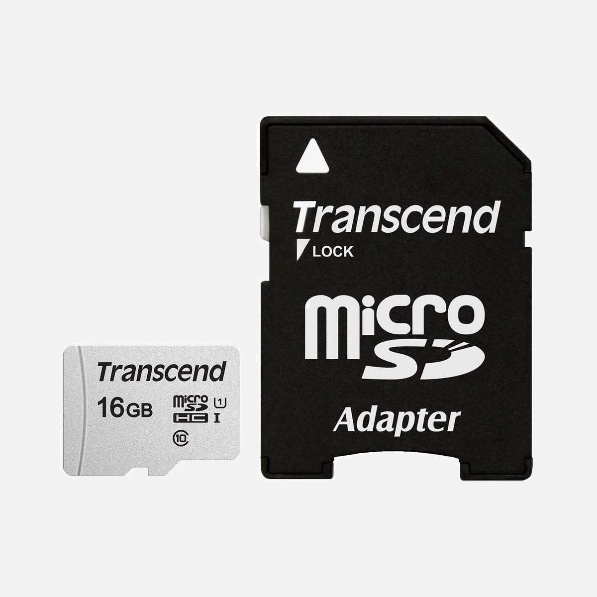 Transcend microSDHC 300S 16GB Classe 10 UHS-I U1 Vitesse Lecture 95MB/s Ecriture 10MB/s NAND avec Adaptateur SD, Température -25°C à 85°C - Vous voulez économiser de l'espace sur votre appareil mobile en exécutant des applications à partir d'une carte mémoire? Les cartes microSDXC/SDHC 300S de Transcend sont le bon choix! Conforme à la dernière classe de vitesse, ces cartes sont dotées d'une excellente vitesse de lecture/écriture aléatoire, parfaite pour récupérer de petits morceaux de données à partir d'emplacements aléatoires et accélérer le temps de lancement de vos applications.<br><br><b>Le bon choix pour le stockage d'applications mobiles</b><br><br>Il est courant pour les utilisateurs d'installer et d'exécuter des applications mobiles à partir de cartes microSD afin de libérer de la mémoire de l'appareil. La performance de lecture/écriture aléatoire est donc cruciale. Les cartes mémoire microSDXC/SDHC 300S de Transcend sont idéales pour le stockage d'applications mobiles.<br><br><b>Présentation de la classe de performance des applications</b><br><br>La classe de performance des applications a été introduite pour répondre aux nouvelles attentes des utilisateurs. Les cartes mémoire microSDXC/SDHC 300S de Transcend répondent aux nouvelles normes A1, offrant une lecture aléatoire minimale de 1,500 IOPS et une <br>écriture aléatoire de 500 IOPS et des vitesses séquentielles soutenues d'au moins 10MB/sec.<br><br><b>Profitez de nouvelles possibilités de transfert</b><br><br>Les cartes mémoires microSDXC/SDHC 300S de Transcend répondent aux normes UHS Speed Class 3 (U3) et UHS Video Speed Class 30 (V30) pour les enregistrements vidéo 4K Ultra HD, avec des vitesses de lecture/écriture jusqu'à 95MB/s et 45MB/s respectivement.<br><br><b>Stockez autant que vous le souhaitez.</b><br><br>Outre une excellente performance de lecture/écriture aléatoire, les cartes mémoire microSDXC/SDHC 300S de Transcend offrent une capacité de stockage jusqu'à 128GB, ce qui vous permet de garder plus de fichiers numériques et d'applications à portée de main!<br><br><b>Conçues pour les extrêmes</b><br><br>Pour offrir les meilleures performances et stabilité, les cartes mémoire SD de Transcend sont testées pour résister à des conditions extrêmes.<br> Étanchéité : répond aux normes JIS IPX7 pour résister à une immersion dans 1 mètre d'eau pendant 30 minutes.<br> Résiste aux températures extrêmes de -25°C à 85°C.<br> Résistance à l'électricité statique : conformité avec les normes CEM IEC61000-4-2 et résistance à l'électricité statique.<br> Résistance aux rayons X : ces cartes sont conformes à la norme ISO7816-1 et sont immunisées contre les rayons X dans les aéroports.<br> Résistance aux chocs : offre une excellente résistance aux chocs, aux vibrations, à la flexion et à la torsion.<br><br><b>Logiciel RecoveRx</b><br><br>Transcend vous propose en exclusivité le logiciel RecoveRx, un utilitaire gratuit de récupération de données qui vous permet de rechercher en profondeur dans un périphérique de stockage des traces de fichiers effacés, y compris des photos numériques, des documents, de la musique et des vidéos.