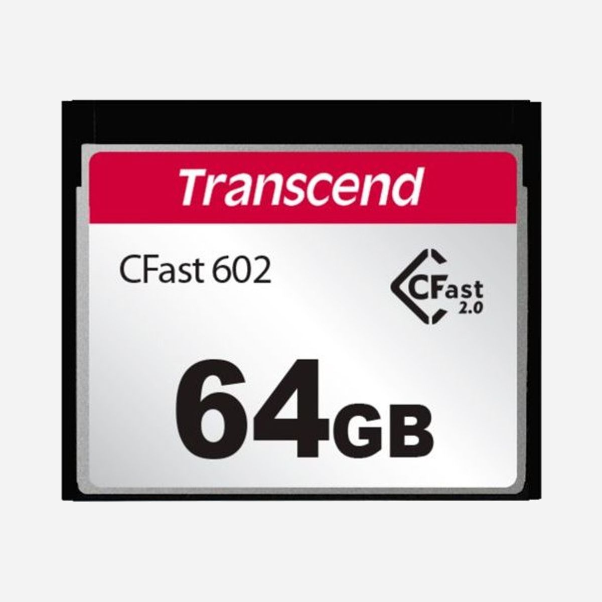 Transcend CFast 2.0 TS64GCFX602 - Mémoire Flash 64 Go MLC, Lecture 500 Mo/s, Écriture 350 Mo/s, Interface SATA III, Durabilité 1000 Cycles - Transcend TS64GCFX602. Capacité: 64 Go, Type de Carte Flash: CFast 2.0, Type de mémoire interne: MLC, Vitesse de lecture: 500 Mo/s, Vitesse d'écriture: 350 Mo/s. Couleur du produit: Noir