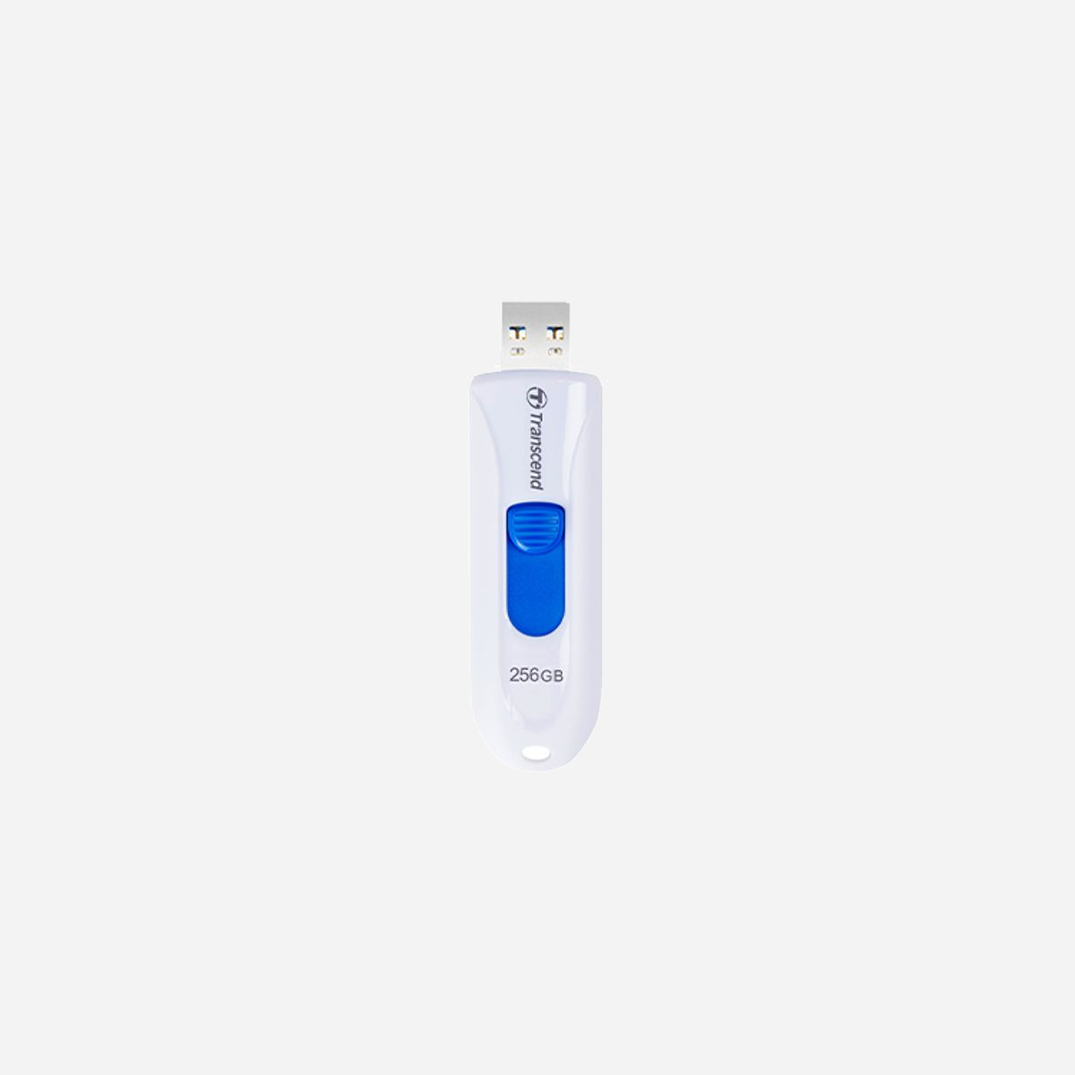 Transcend JetFlash 790 - Clé USB 256 Go USB Type-A 3.2 Gen 1, Format Slide, Compatible Windows/macOS/Linux, 63.6x21.2x10.6mm, Blanc - Transcend JetFlash 790. Capacité: 256 Go, Interface de l'appareil: USB Type-A, Version USB: 3.2 Gen 1 (3.1 Gen 1). Format: Slide. Poids: 9 g. Couleur du produit: Blanc