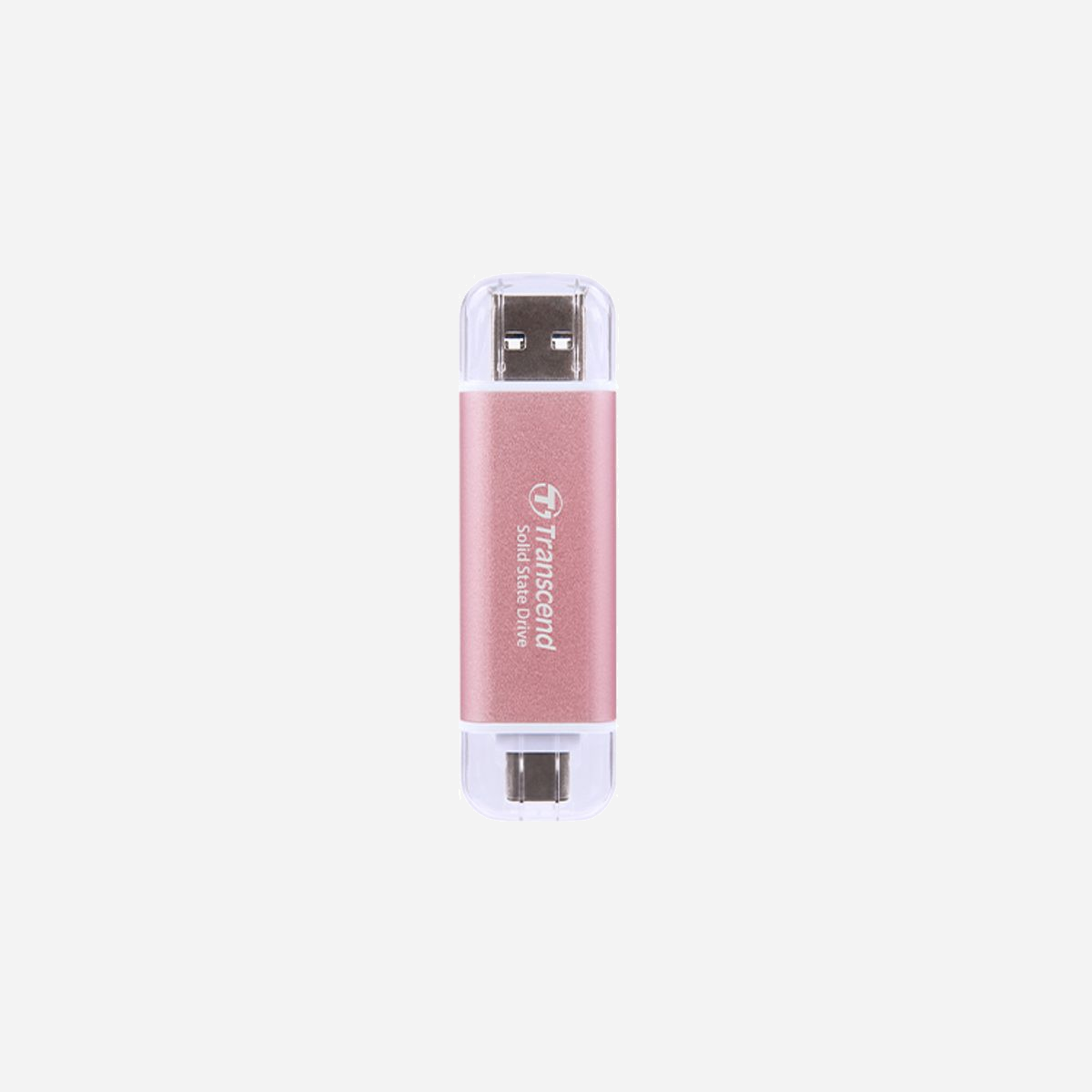 Transcend ESD310 1To SSD Externe USB Type-A/Type-C 3.2 Gen 2, Boîtier Aluminium Rose, Mémoire 3D NAND, Chiffrement Matériel, 10 Gbit/s - Transcend ESD310. Capacité du Solid State Drive (SSD): 1 To. Connecteur USB: USB Type-A vers USB Type-C, Version USB: 3.2 Gen 2 (3.1 Gen 2), Taux de transfert des données: 10 Gbit/s. Protection par mot de passe. Couleur du produit: Rose