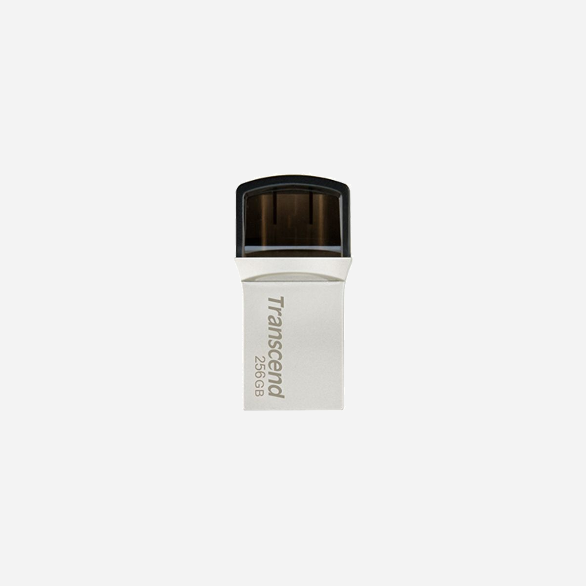 Transcend JetFlash 890 256Go Clé USB Type-A/USB Type-C 3.2 Gen 1 Argent - Dimensions 14.3x28.6x8.6mm, Poids 3g, Certifications BSMI/CE/EAC/FCC - Transcend JetFlash 890. Capacité: 256 Go, Interface de l'appareil: USB Type-A / USB Type-C, Version USB: 3.2 Gen 1 (3.1 Gen 1). Format: Casquette. Poids: 3 g. Couleur du produit: Argent