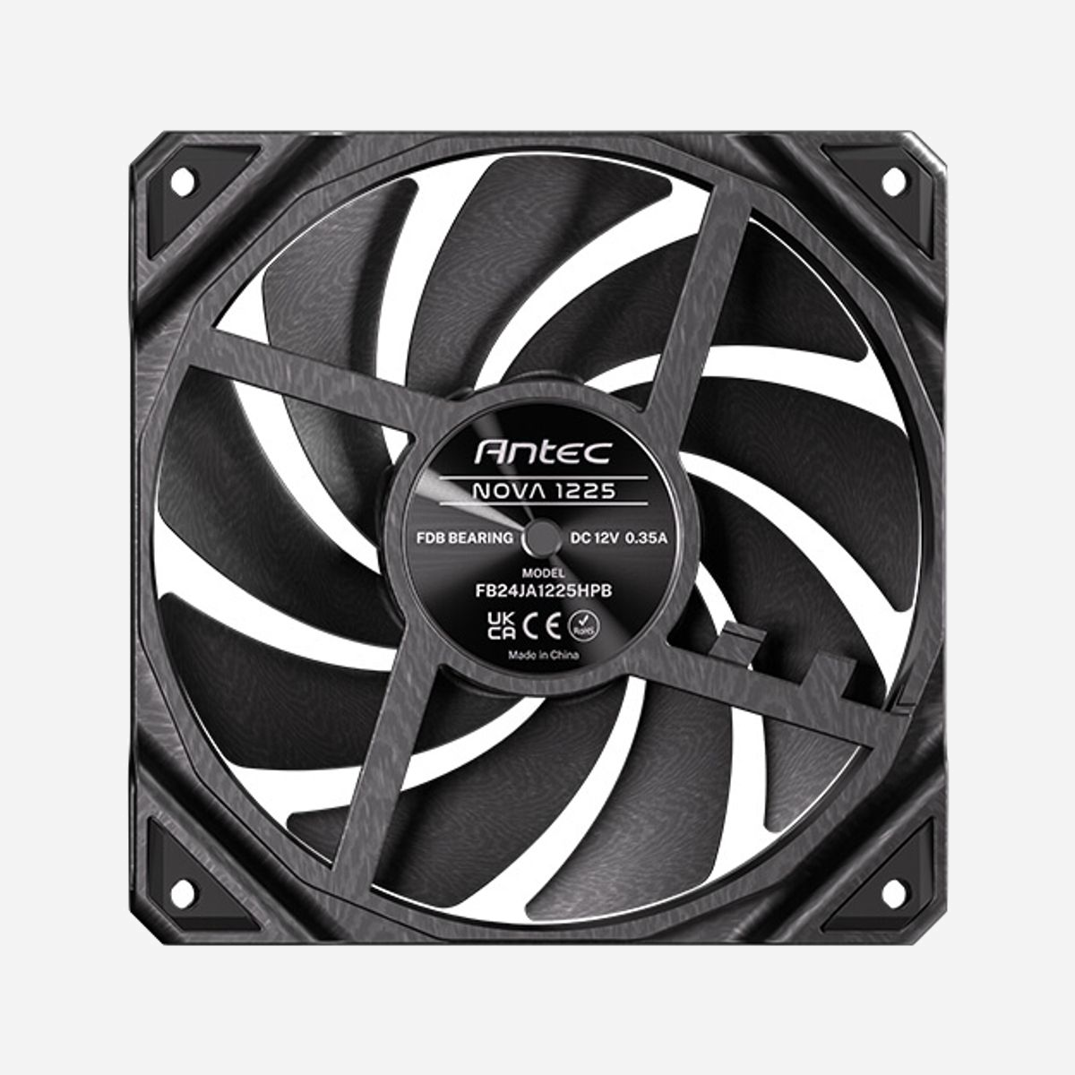 Antec Nova - Kit de 3 Ventilateurs 120mm PWM, 300-3200 RPM, 21.5-38.7 dBA, 95.32 CFM, FDB, Noir, Boîtier PC, Connecteur 4-Pin - Antec Nova. Type: Ventilateur, Diamètre du ventilateur: 12 cm, Nombre de vitesses: 3, Pression d'air minimum: 1,48 mmH2O, Pression d'air maximale: 6,56 mmH2O, Type de roulement: Palier à dynamique des fluides (FDB). Couleur du produit: Noir