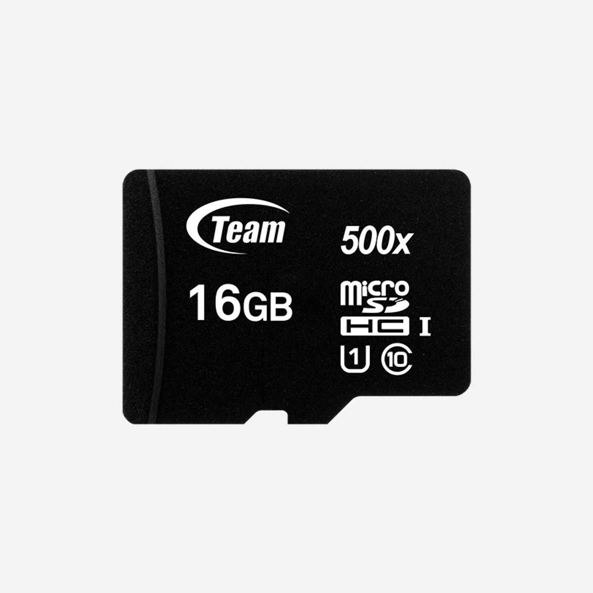 Team Group MicroSDHC 16Go UHS-I Classe 10 (80 Mo/s Lecture, 15 Mo/s Écriture) - TUSDH16GCL10U03 - Températures 0-70°C - Team Group 16GB Micro SDHC. Capacité: 16 Go, Type de Carte Flash: MicroSDHC, Classe de mémoire Flash: Classe 10, Type de mémoire interne: UHS-I, Vitesse de lecture: 80 Mo/s, Vitesse d'écriture: 15 Mo/s. Couleur du produit: Noir