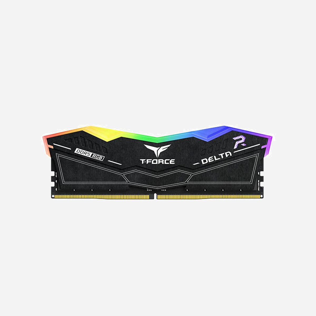 Team Group T-FORCE DELTA RGB 32Go (2x16Go) DDR5 8000MHz DIMM 288-pin, Latence CL38, XMP 3.0, Refroidissement Radiateur, RGB Multicolore FF3D532G8000HC38DDC01 - Team Group T-FORCE DELTA RGB FF3D532G8000HC38DDC01. composant pour: PC, Mémoire interne: 32 Go, Disposition de la mémoire (modules x dimensions): 2 x 16 Go, Type de mémoire interne: DDR5, Fréquence de la mémoire: 8000 MHz, Support de mémoire: 288-pin DIMM, Latence CAS: 38