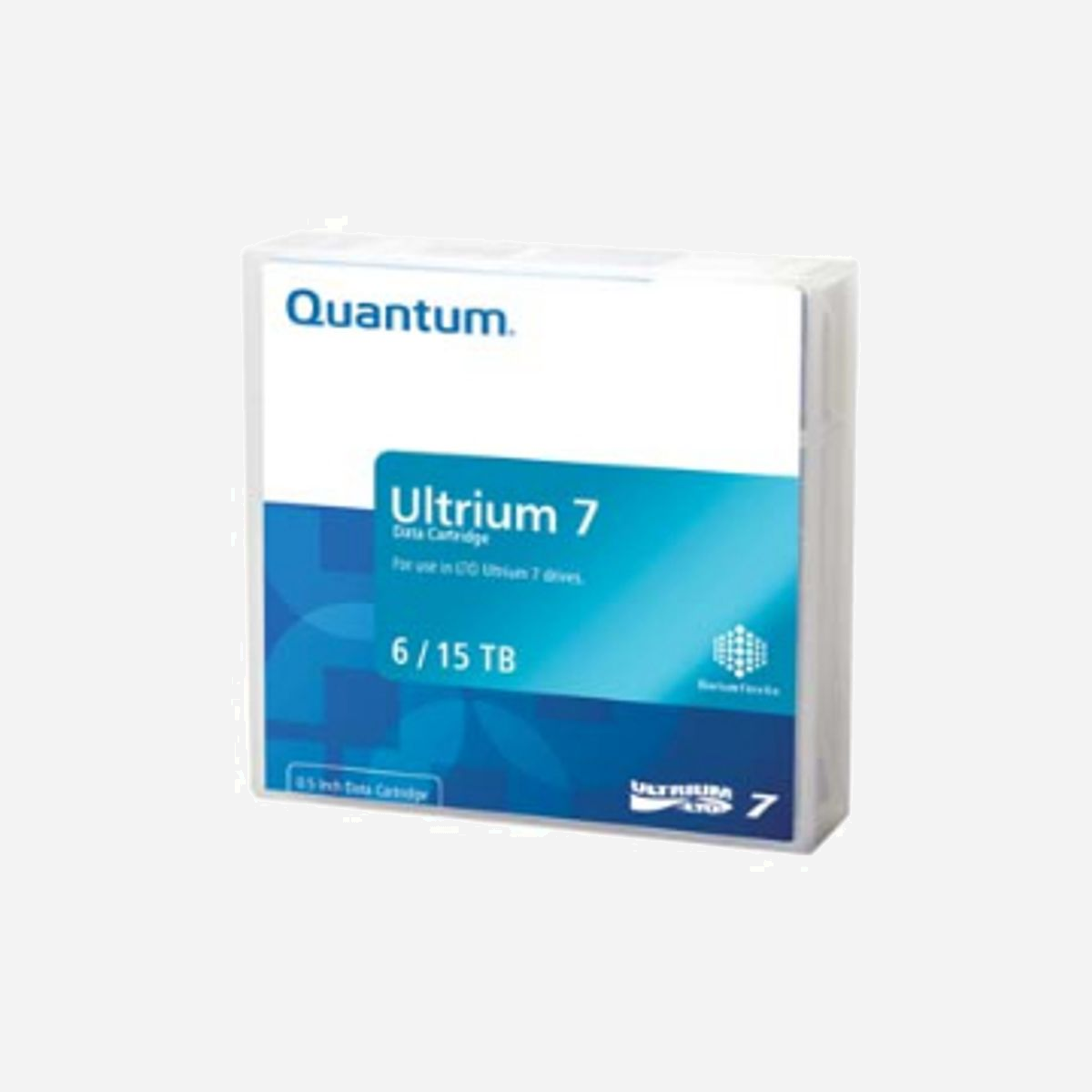 Quantum LTO-7 MR-L7MQN-01 Bande de Données Vierge 6To Natif / 15To Compressé 1.26cm - 960m LTO Ultrium - 21.5mm x 102mm x 105.4mm - Les lecteurs de bande LTO-7 de Quantum assurent une protection fiable des données avec une capacité et des performances exceptionnelles, le tout à un prix abordable. Ils sont en outre plus économes en énergie et donc plus respectueux de l’environnement que les lecteurs LTO-5.<br><br>- Sauvegardes et restaurations rapides : jusqu’à 750 Mo/s (2,7 To/h)*<br>- Chaque cartouche protège 15 To de données*<br>- Transfert direct des fichiers au format natif vers les médias LTO par glisser-déplacer avec LTFS ; pas de logiciel de sauvegarde requis<br>- Protection sécurisée avec le cryptage matériel AES 256 bits<br>- Fonctionnalité WORM<br>- Partitionnement<br>- Rétrocompatibilité en écriture avec deux générations de lecteurs