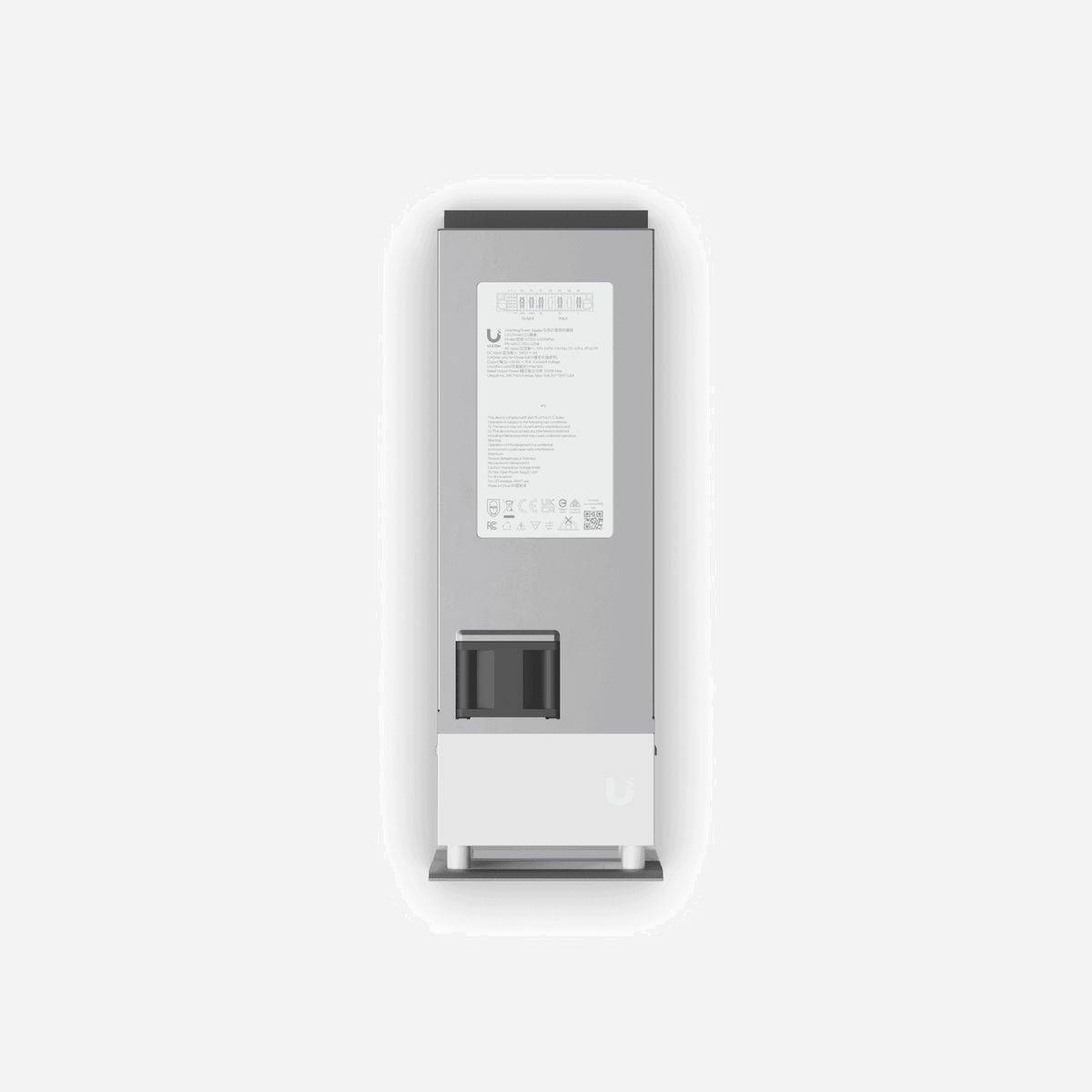 Ubiquiti UACC-PSU-UDW Module d'alimentation 550W, entrée 100-240V 50/60Hz, sortie 54.8V 10A, connecteur JYP-M1207D-RT03R, boîtier Aluminium/PC/Acier, CE/FCC/IC - Ubiquiti UACC-PSU-UDW. Type de connecteur: JYP-M1207D-RT03R, Type de produit: Module d’alimentation, Matériau du boîtier/corps: Aluminium, Polycarbonate (PC), Acier. Tension d'entrée: 100 - 240 V, Gamme de fréquence: 50 - 60 Hz, Tension de sortie: 54.8 V. Certification: CE, FCC, IC