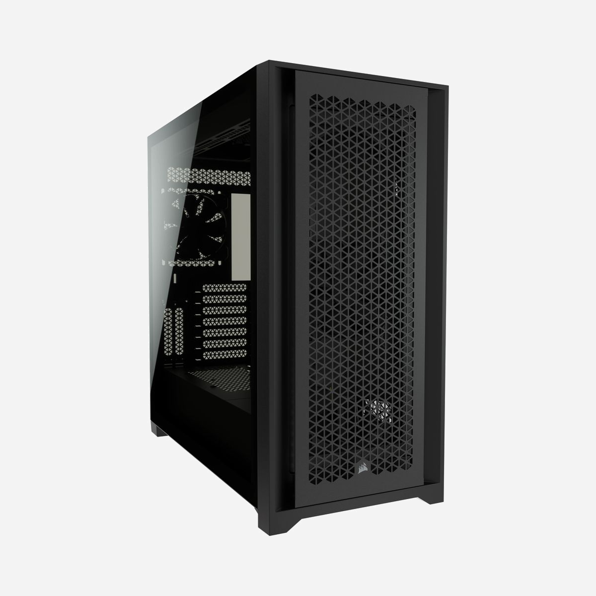 Corsair 5000D AIRFLOW - Boîtier PC Midi Tower Noir, ATX/EATX/microATX/Mini-ITX, 2x3.5", 4x2.5", 2x120mm, USB 3.2 Gen1/Gen2, Acier/Verre Trempé, 245x520x520mm - Corsair 5000D AIRFLOW. Format: Midi Tower, Type: PC, Couleur du produit: Noir. Emplacement d'alimentation: Bas, Facteurs de forme d'alimentation pris en charge: ATX. Ventilateurs installés avant: 1x 120 mm, Prise en charge des diamètres des ventilateurs avants: 120,140 mm, Pris en charge des diamètres des ventilateurs latérals: 120 mm. Tailles de disques durs supportées: 3.5", Facteur de forme SSD: 2.5". Largeur: 245 mm, Profondeur: 520 mm, Hauteur: 520 mm