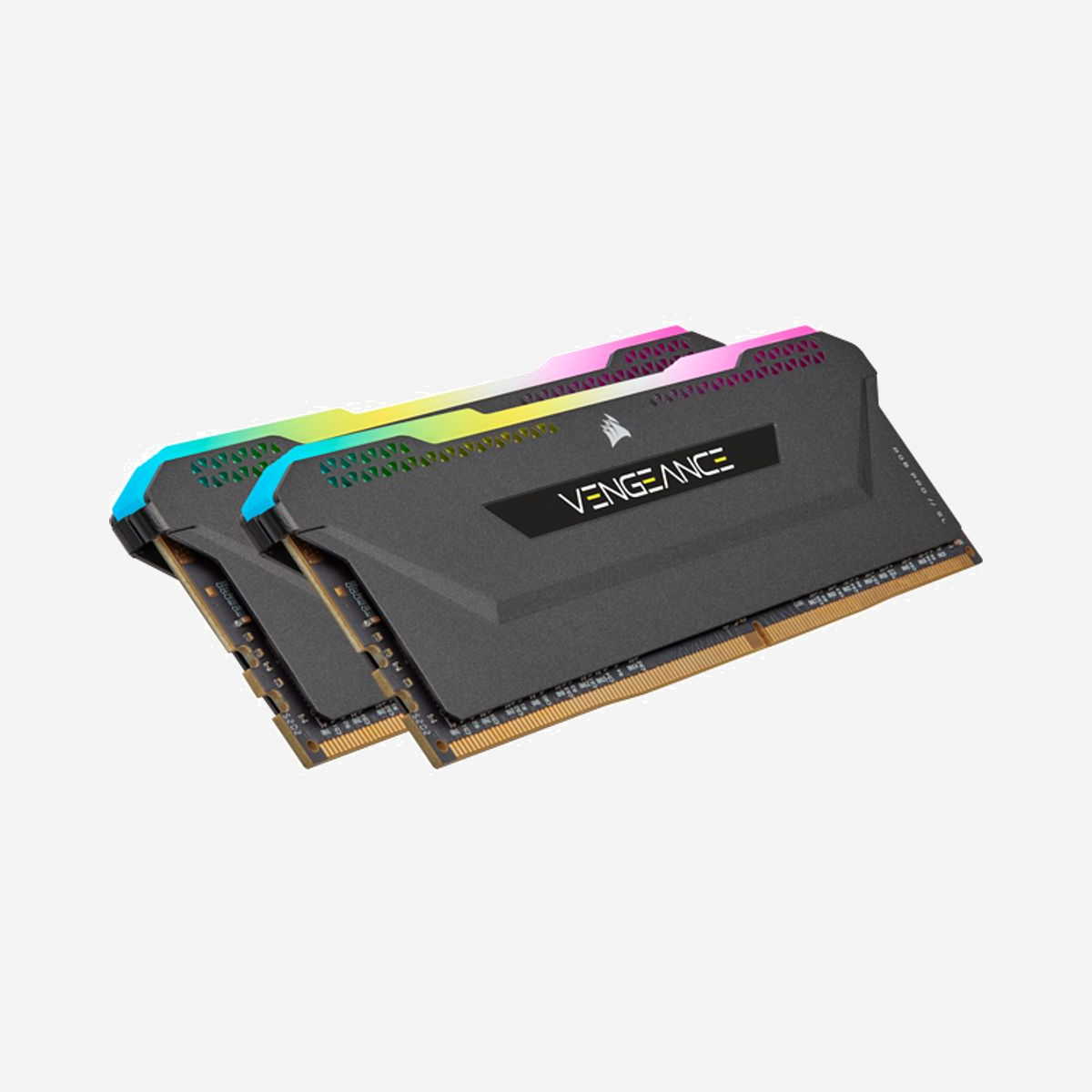 Corsair Vengeance RGB Pro 32Go (2x16Go) DDR4 3200MHz CL16 DIMM 288-pin, radiateur intégré, compatible Intel XMP 2.0, tension 1.35V - Corsair Vengeance RGB Pro CMH32GX4M2Z3200C16. composant pour: PC/serveur, Mémoire interne: 32 Go, Disposition de la mémoire (modules x dimensions): 2 x 16 Go, Type de mémoire interne: DDR4, Fréquence de la mémoire: 3200 MHz, Support de mémoire: 288-pin DIMM, Latence CAS: 16