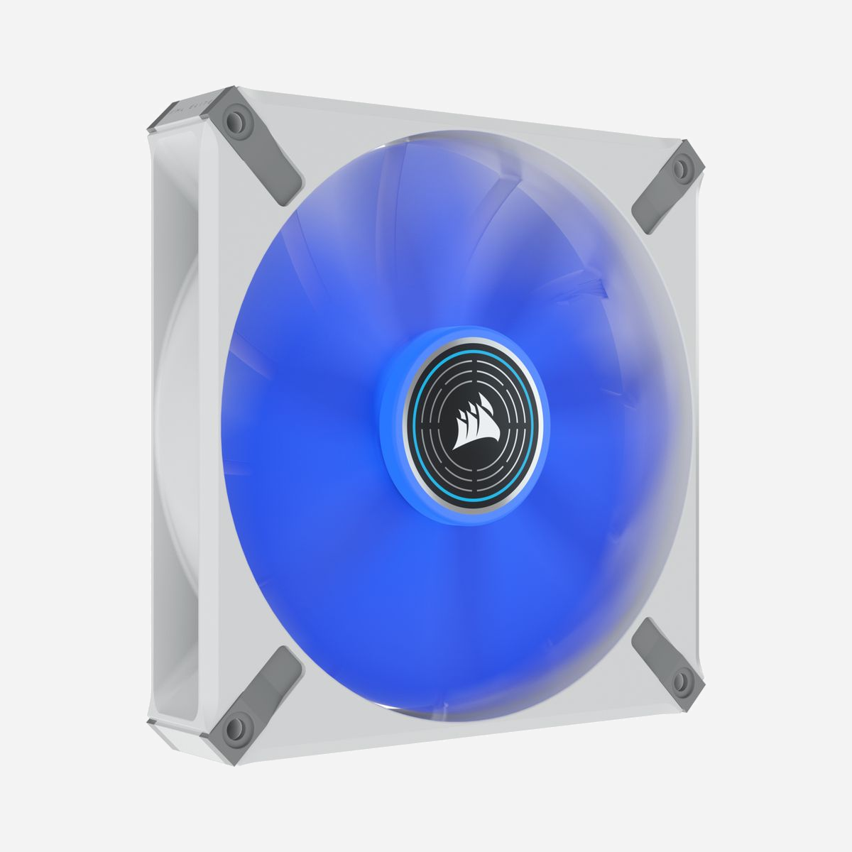 Ventilateur Corsair ML140 LED ELITE 140mm Blanc, 400-1600 tr/min, 10-31.8 dB, 82.9 CFM, 0.3-2.06 mmH2O, Palier à lévitation magnétique, LED Bleues - Corsair ML140 LED ELITE. Type: Ventilateur, Diamètre du ventilateur: 14 cm, Vitesse de rotation (min): 400 tr/min, Vitesse de rotation (max): 1600 tr/min, Pression d'air minimum: 0,3 mmH2O, Pression d'air maximale: 2,06 mmH2O, Type de roulement: Palier à lévitation magnétique. Couleur du produit: Blanc