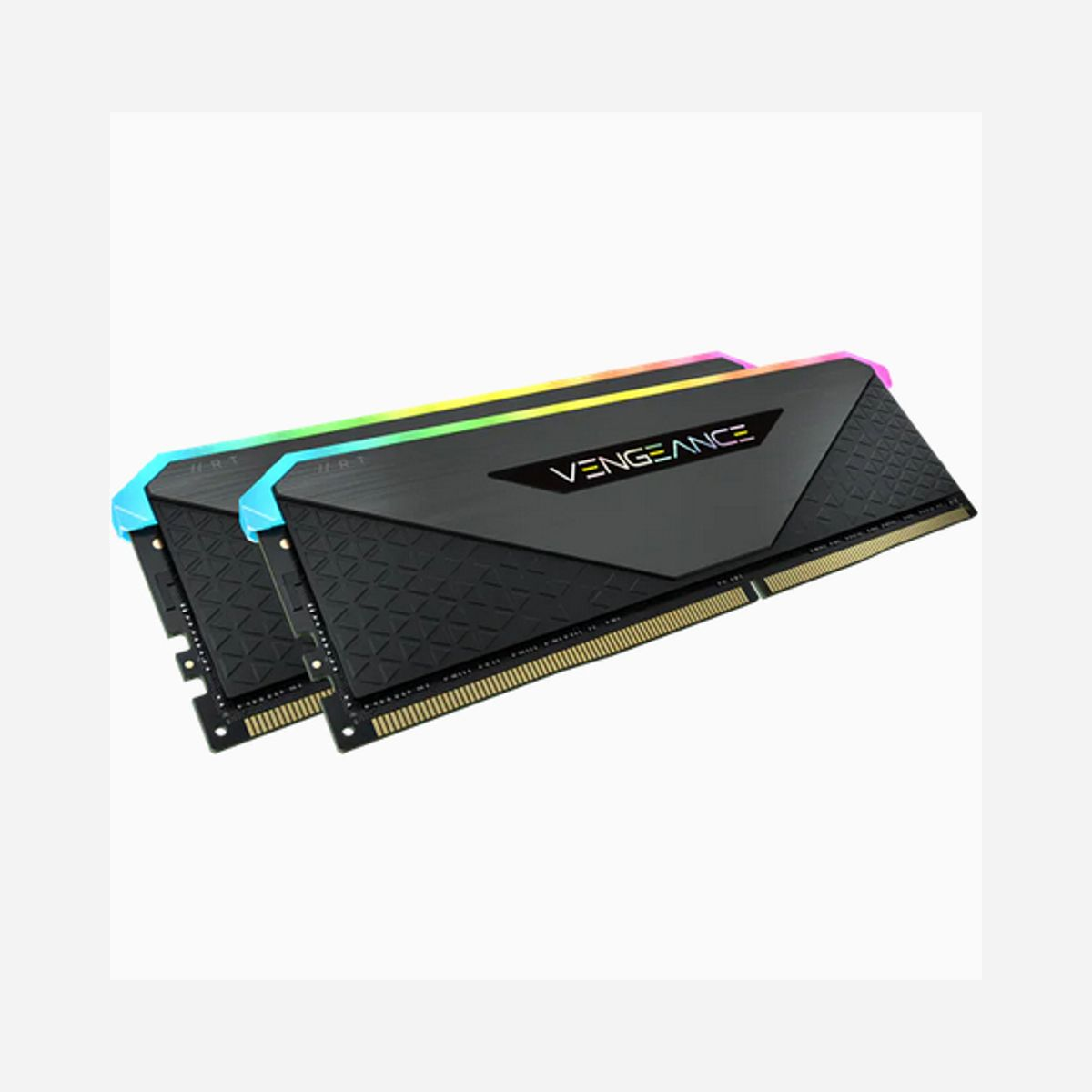 Corsair Vengeance RGB 16Go (2x8Go) DDR4 3200MHz DIMM 288-pin CL16 1.35V XMP 2.0 - CMN16GX4M2Z3200C16 pour PC/Serveur - Corsair Vengeance RGB CMN16GX4M2Z3200C16. composant pour: PC/serveur, Mémoire interne: 16 Go, Disposition de la mémoire (modules x dimensions): 2 x 8 Go, Type de mémoire interne: DDR4, Fréquence de la mémoire: 3200 MHz, Support de mémoire: 288-pin DIMM, Latence CAS: 16, Couleur du produit: Noir