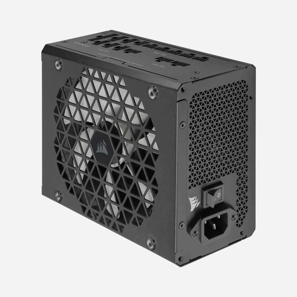 Corsair RM1000x SHIFT - Alimentation ATX 1000W 80 PLUS Gold, Entièrement Modulaire, Ventilateur 140mm, ATX 3.0, EPS 2.92, Connecteurs PCIe 16 broches - Corsair RM1000x SHIFT. Puissance totale: 1000 W, Tension d'entrée AC: 100 - 240 V, Fréquence d'entrée AC: 47 - 63 Hz. Connecteur de la carte mère: 24-pin ATX, Longueur de câble d'alimentation de carte-mère: 61 cm, Longueur du câble d'alimentation SATA: 455,570,685,800 mm. Utilité: PC/serveur, Facteur de forme de l'unité d'alimentation: ATX, Certification 80 PLUS: 80 PLUS Gold. Couleur du produit: Noir, Type de refroidissement: Actif, Diamètre du ventilateur: 14 cm. Câbles inclus: Secteur, CC