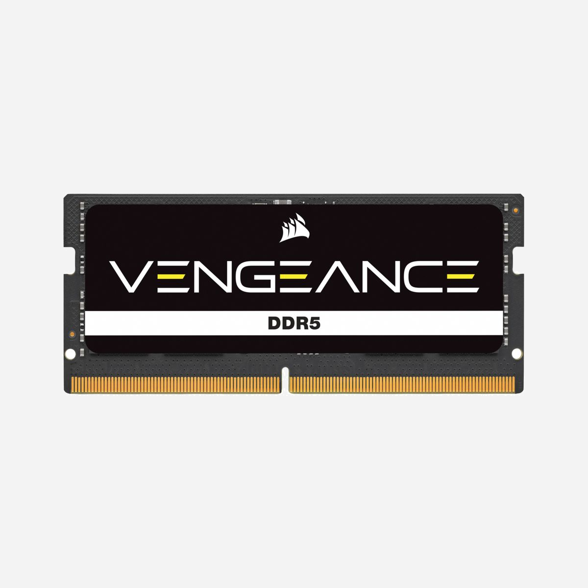 Corsair Vengeance DDR5 SODIMM 32Go (1x32Go) 4800MHz CL40 1.1V, Module Mémoire 262-pin SO-DIMM pour Ordinateur Portable et PC Compact - <b>VENGEANCE DDR5 SODIMM<br>MÉMOIRE DDR5<br>UNE NOUVELLE DIMENSION POUR LA DDR5</b><br>Accédez à des fréquences plus rapides, des capacités renforcées et des performances supérieures<br>pour exécuter les tâches et charges de travail les plus exigeantes et jouer aux jeux les plus gourmands.<br><br><b>Grande compatibilité</b><br>Compatible avec une large gamme d’ordinateurs portables de performance ou de gaming populaires Intel et AMD, de PC compacts et de kits Intel NUC.<br><br>S’installe en quelques minutes sur la plupart des ordinateurs portables et de bureau compatibles.<br><br><b>Spécialement adaptée aux vitesses maximales</b><br>Se règle automatiquement sur les vitesses maximales sur les systèmes compatibles pour des temps de chargement plus rapides, la gestion de plusieurs tâches à la fois et bien plus encore.<br><br>Aucune configuration du BIOS n’est requise pour bénéficier d’une vitesse supérieure : installez simplement le module.<br><br><b>Fiabilité minutieusement contrôlée</b><br>Chaque module fait l'objet de contrôles et de tests rigoureux dans des conditions extrêmes pour garantir des performances et une fiabilité supérieures.