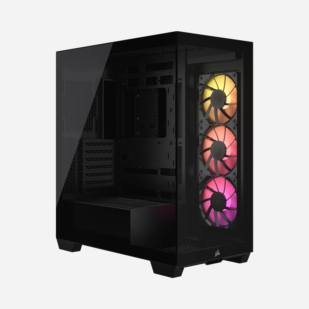 Corsair 3500X ARGB Midi Tower Noir, Acier & Verre Trempé, EATX, 2x3.5", 2x2.5", 7 Slots, 3x120mm, USB 3.2 Gen 1/2, Ref CC-9011278-WW - Corsair 3500X ARGB. Format: Midi Tower, Type: PC, Couleur du produit: Noir. Facteurs de forme d'alimentation pris en charge: ATX. Ventailateurs supérieurs installés: 3x 120 mm. Tailles de disques durs supportées: 2.5,3.5", Facteur de forme SSD: 2.5". Largeur: 240 mm, Profondeur: 460 mm, Hauteur: 506 mm