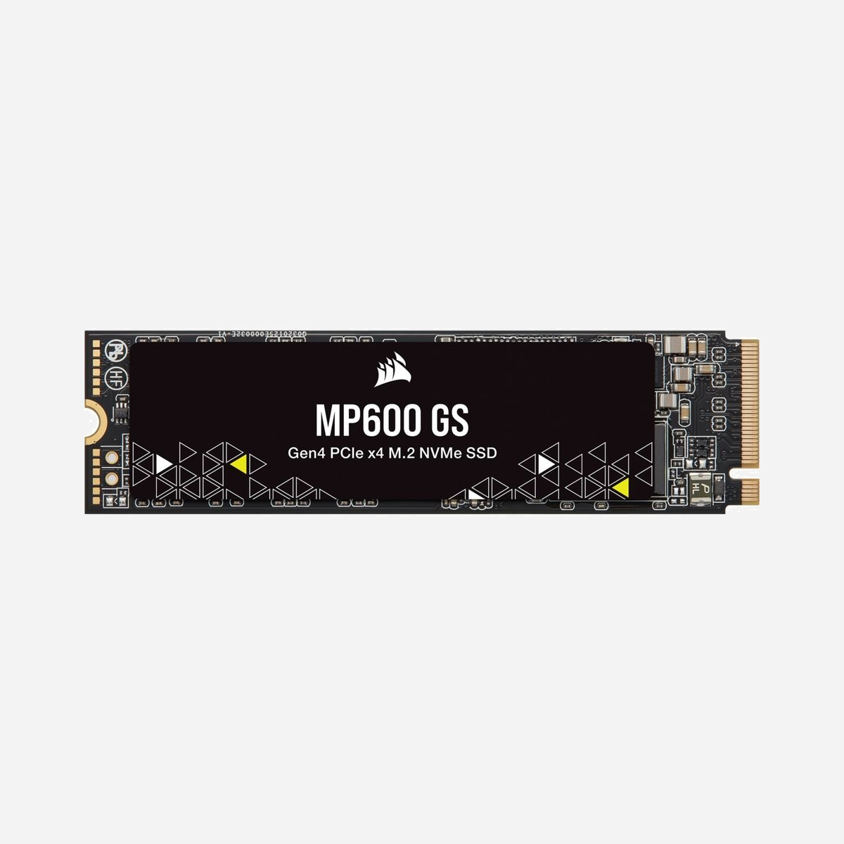 Corsair MP600 GS 1To SSD M.2 PCIe 4.0 NVMe 1.4 3D TLC NAND Lecture 4800Mo/s Écriture 3900Mo/s 800K/580K IOPS AES 256-bit TBW 600 - Corsair MP600 GS. Capacité du Solid State Drive (SSD): 1 To, Facteur de forme SSD: M.2, Vitesse de lecture: 4800 Mo/s, Vitesse d'écriture: 3900 Mo/s, composant pour: PC/ordinateur portable