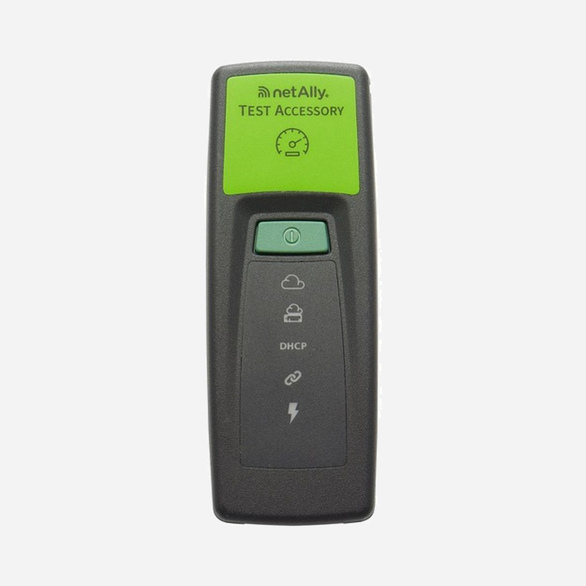 NetAlly TEST-ACC : Testeur PoE RJ-45, Standards IEEE 802.3, Batterie Li-Ion 3.63V, Temps de charge 180min, 110.7x40.6x32.5mm - NetAlly Test Accessory f/ AirCheck-G2. Type de produit: Testeur PoE, Connecteurs pris en charge: RJ-45, Type de test: PoE testing, Test de transmission. Type de batterie: Batterie intégré, Technologie batterie: Lithium-Ion (Li-Ion), Tension des piles: 3,63 V. Certificats de conformité: Compatibilité électromagnétique (CEM), Federal Communications Commission (FCC). Largeur: 110,7 mm, Profondeur: 40,6 mm, Hauteur: 32,5 mm